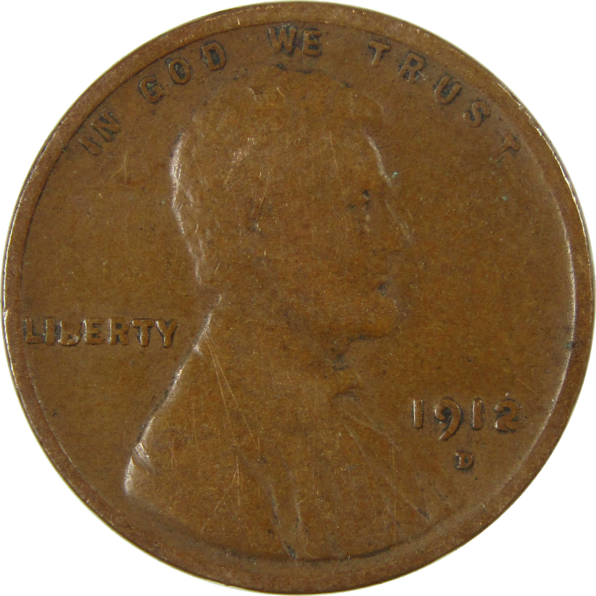 1912 D Lincoln Wheat Cent G Good Penny 1c Coin Collectible SKU:I27160