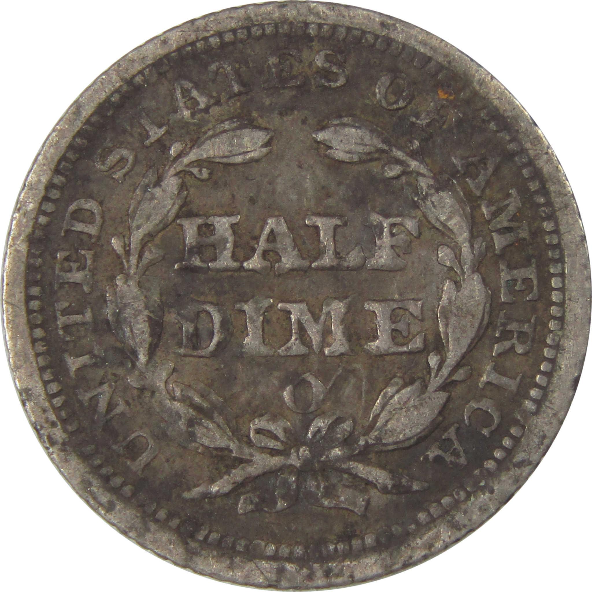 1854 O Seated Liberty Silver Half Dime VF Very Fine Details SKU:I24217