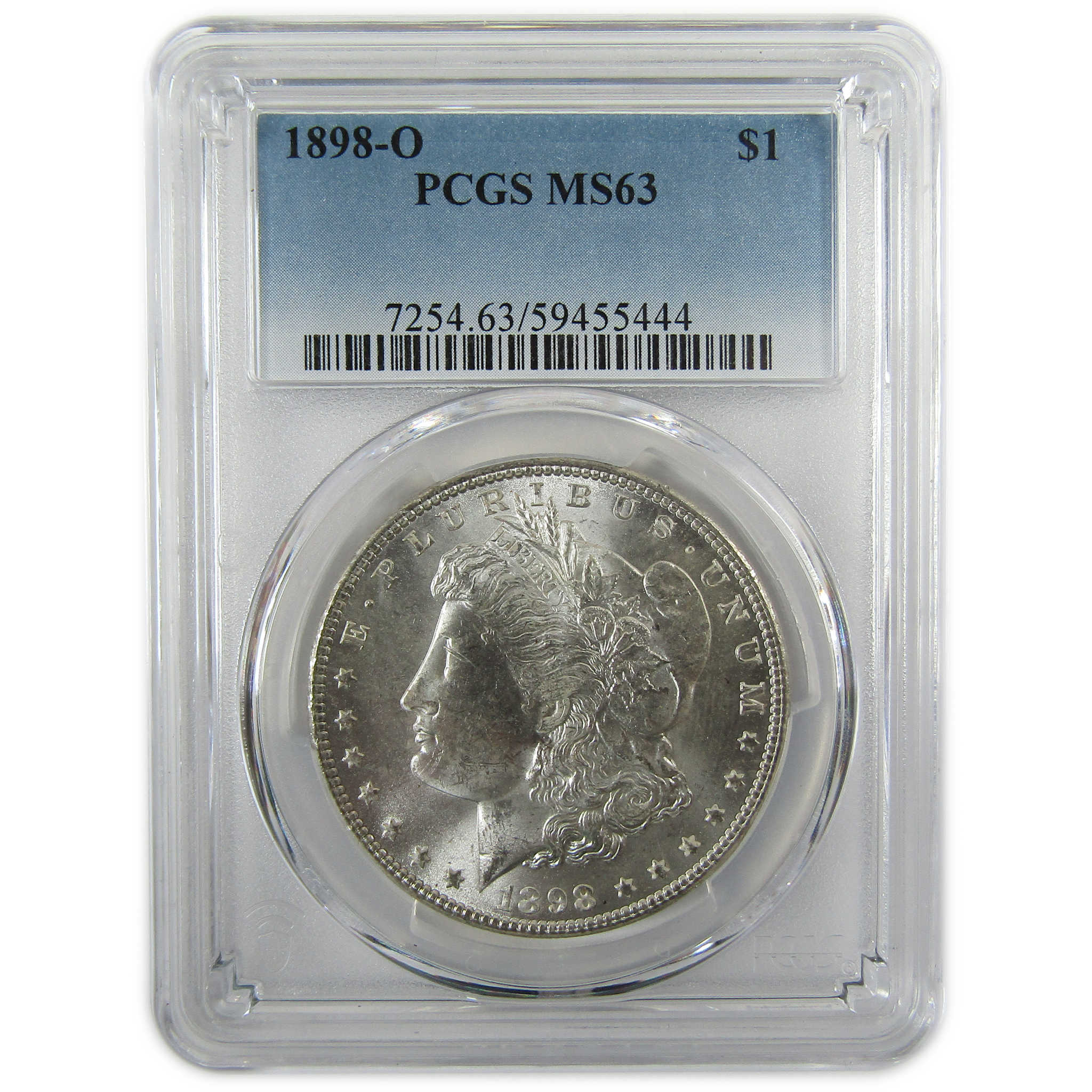 1898 O Morgan Silver Dollar MS 63 PCGS Uncirculated $1 Coin SKU:I28349