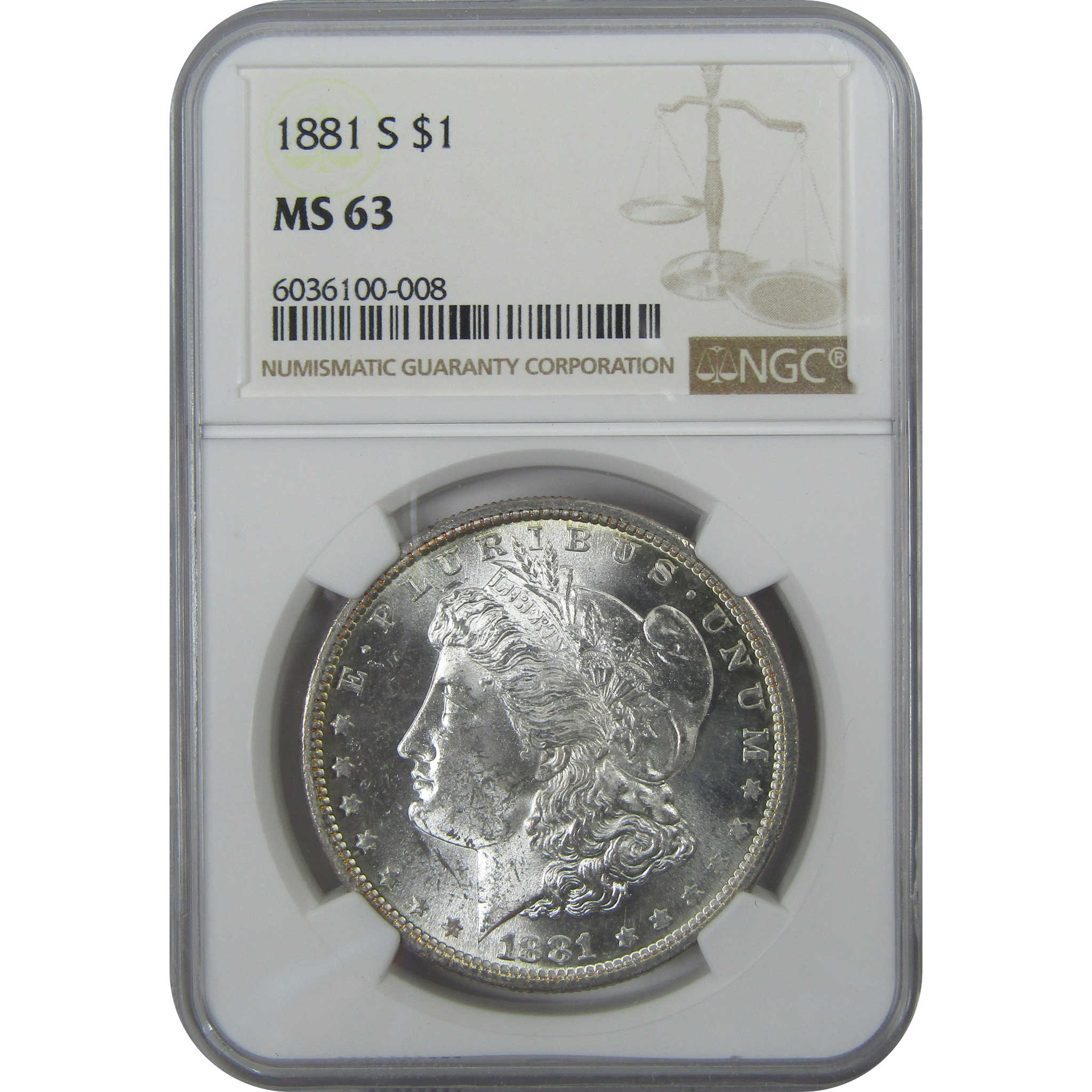 1881 S Morgan Dollar MS 63 NGC Silver $1 Uncirculated Coin SKU:I15766 - Morgan coin - Morgan silver dollar - Morgan silver dollar for sale - Profile Coins &amp; Collectibles