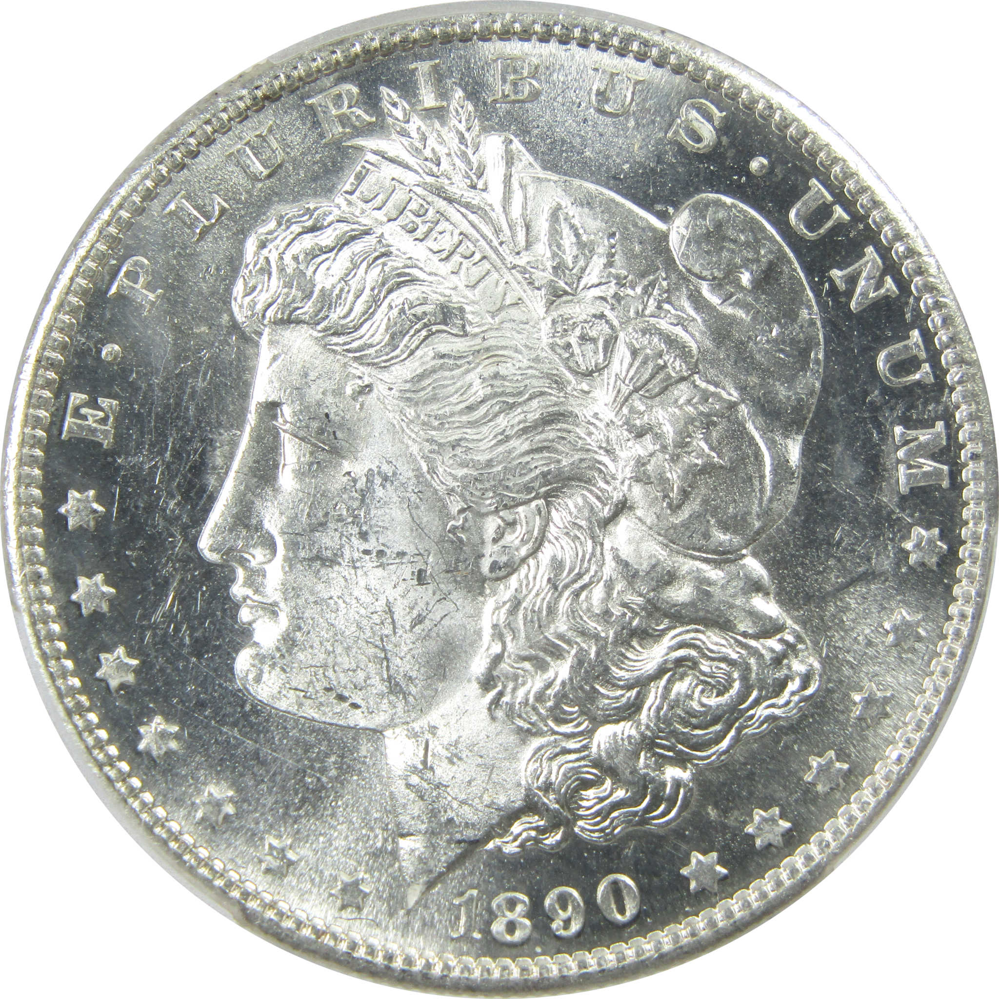 1890 S Morgan Dollar MS 62 PCGS Silver $1 Uncirculated Coin SKU:I13783 - Morgan coin - Morgan silver dollar - Morgan silver dollar for sale - Profile Coins &amp; Collectibles