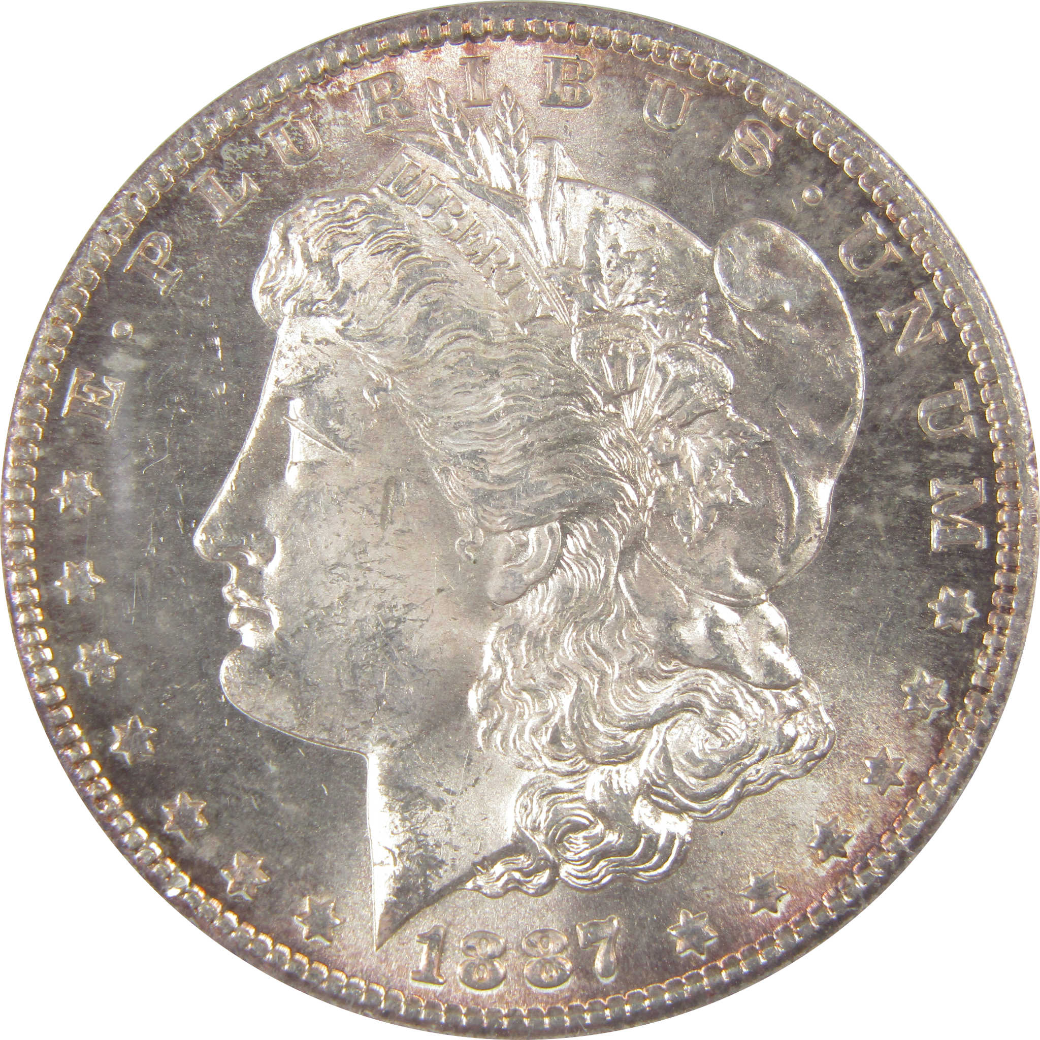 1887 S Morgan Dollar MS 63 ANACS Silver Uncirculated SKU:I23435