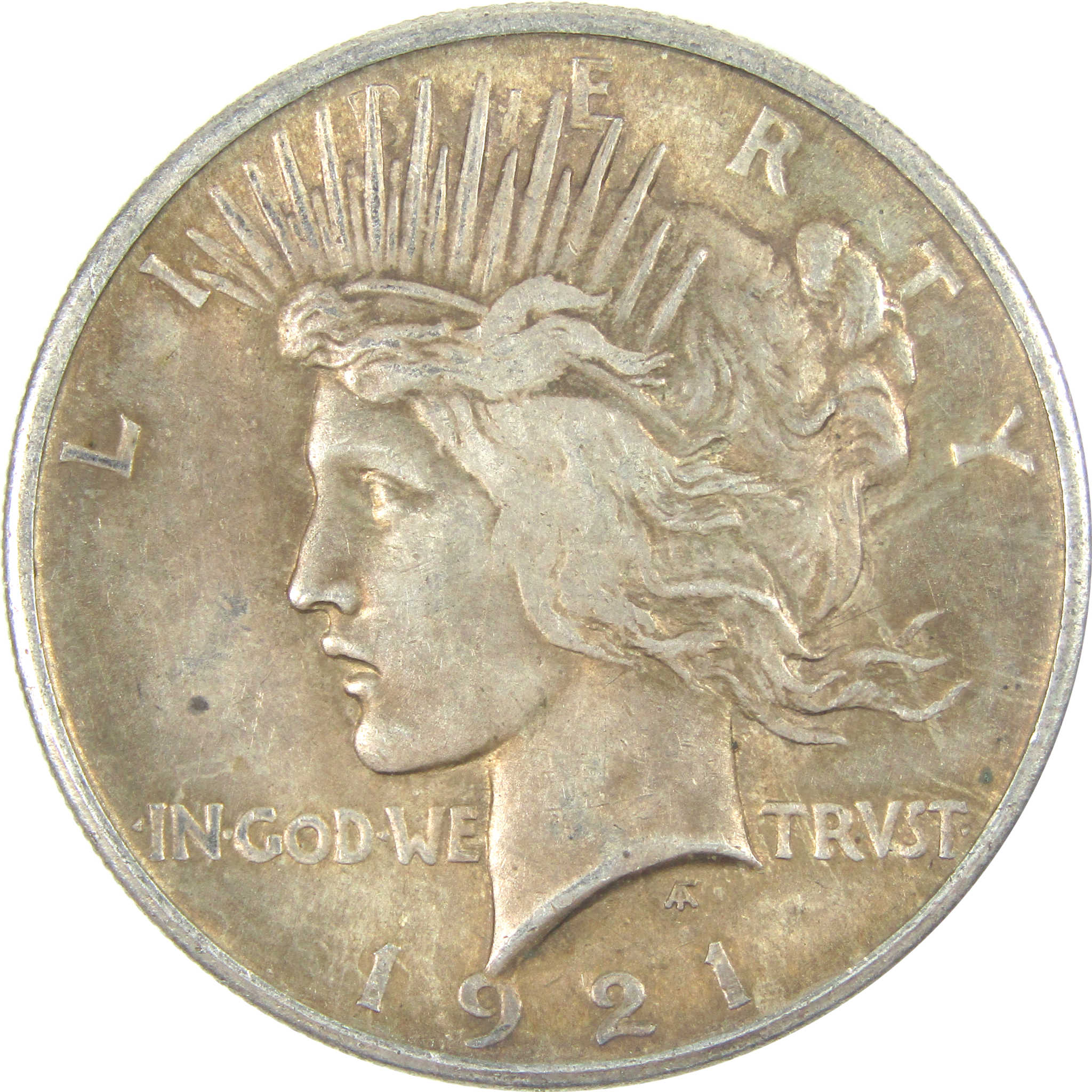 1921 High Relief Peace Dollar AU About Uncirculated Silver SKU:I16514