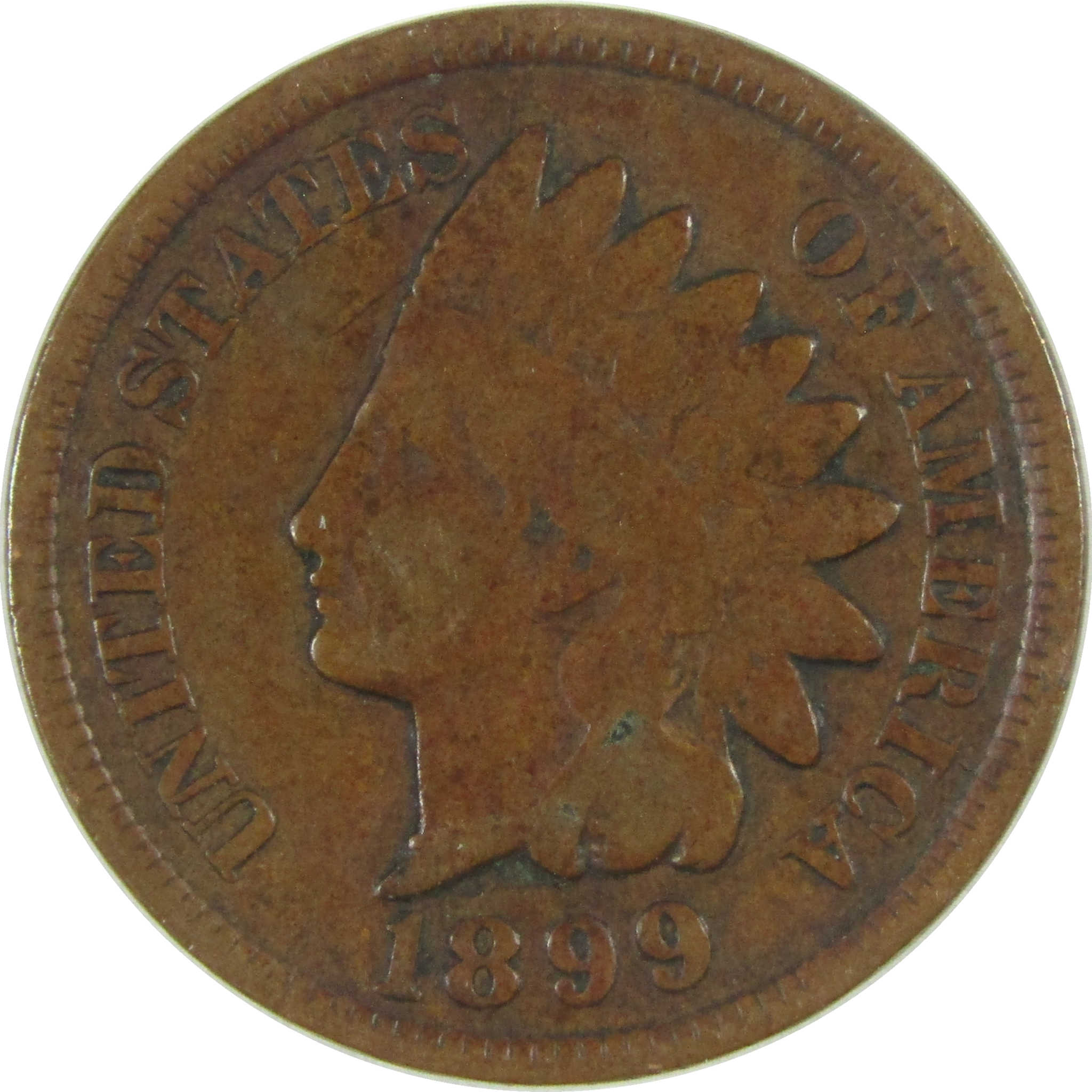 1899 Indian Head Cent G Good Penny 1c Coin Collectible SKU:I26812