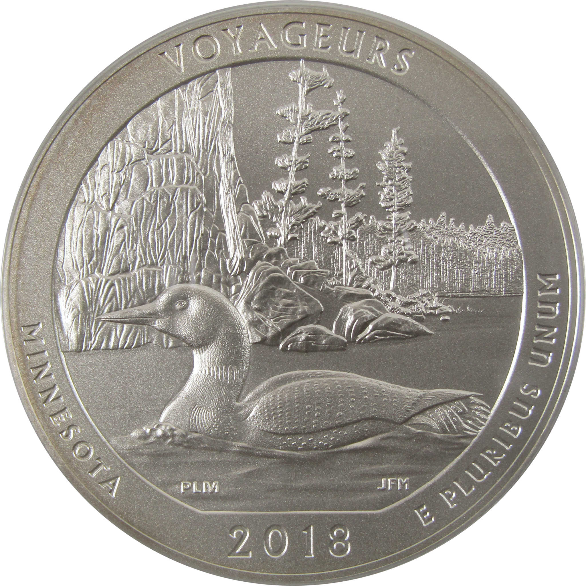 2018 P Voyageurs National Park 5 oz Silver Bullion OGP COA SKU:CPC2548