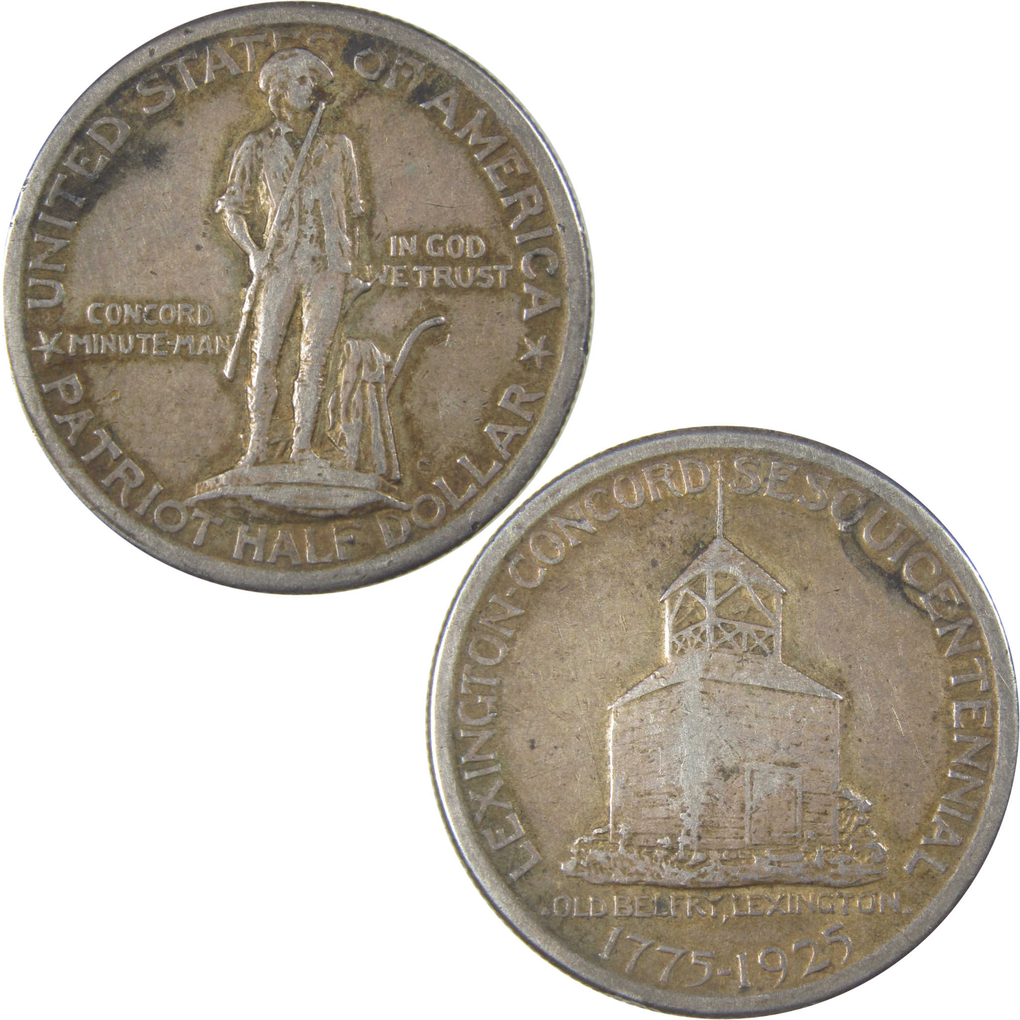 Lexington-Concord Commemorative Half Dollar 1925 XF EF Silver SKU:CP25