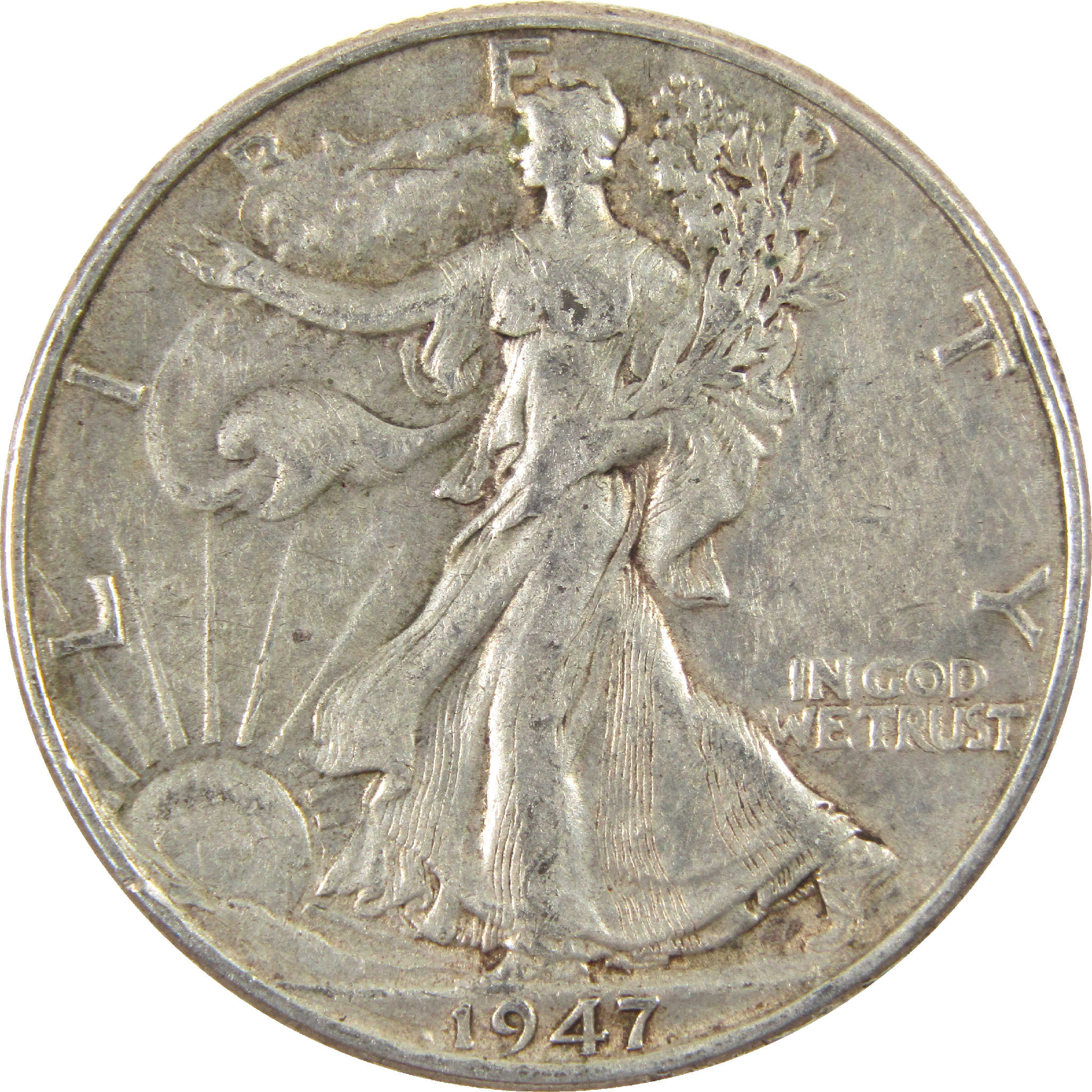 1947 Liberty Walking Half Dollar XF EF Extremely Fine Silver 50c Coin