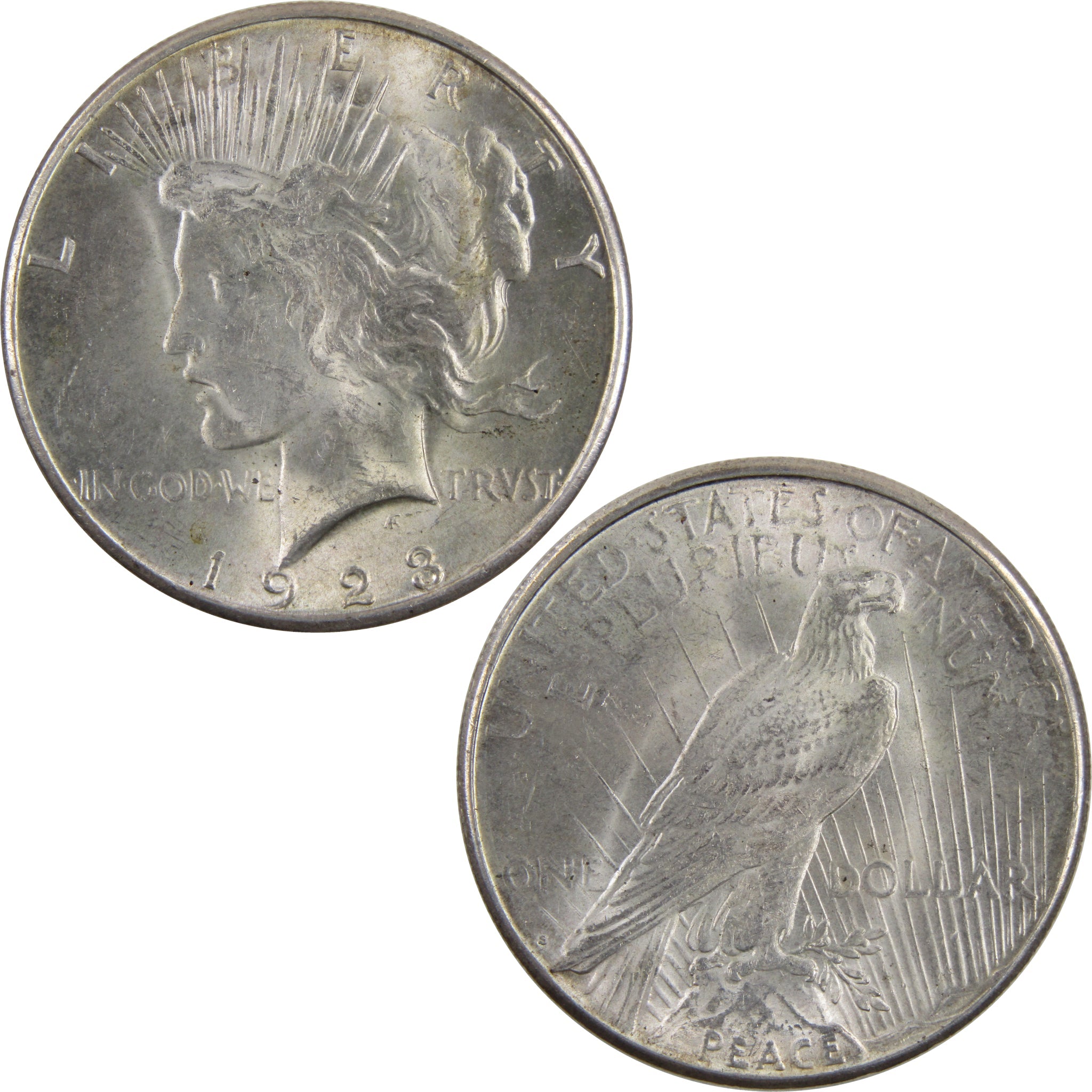 1923 S Peace Dollar Uncirculated Silver $1 Coin SKU:I2440