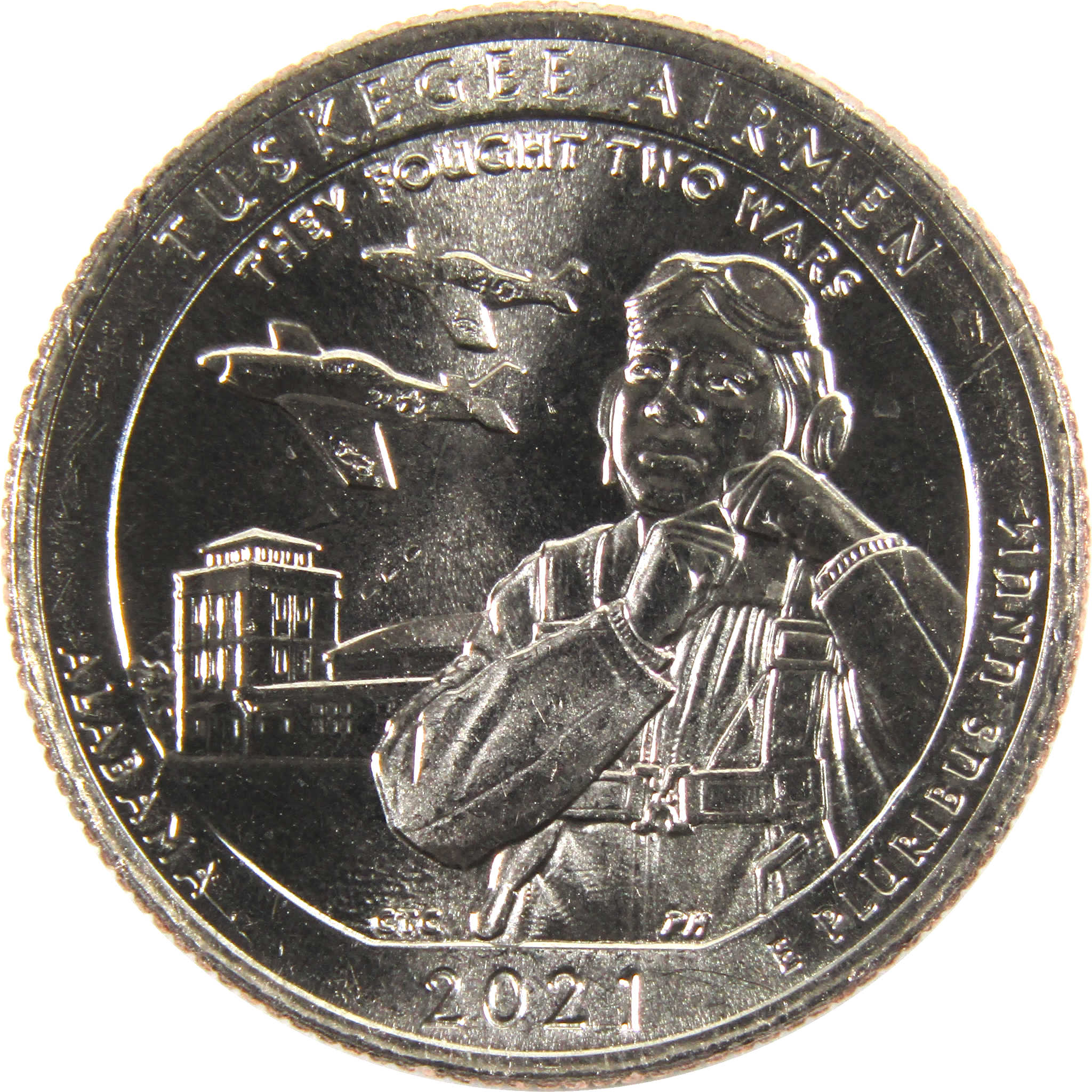 2021 D Tuskegee Airmen NHS National Park Quarter BU Uncirculated Clad