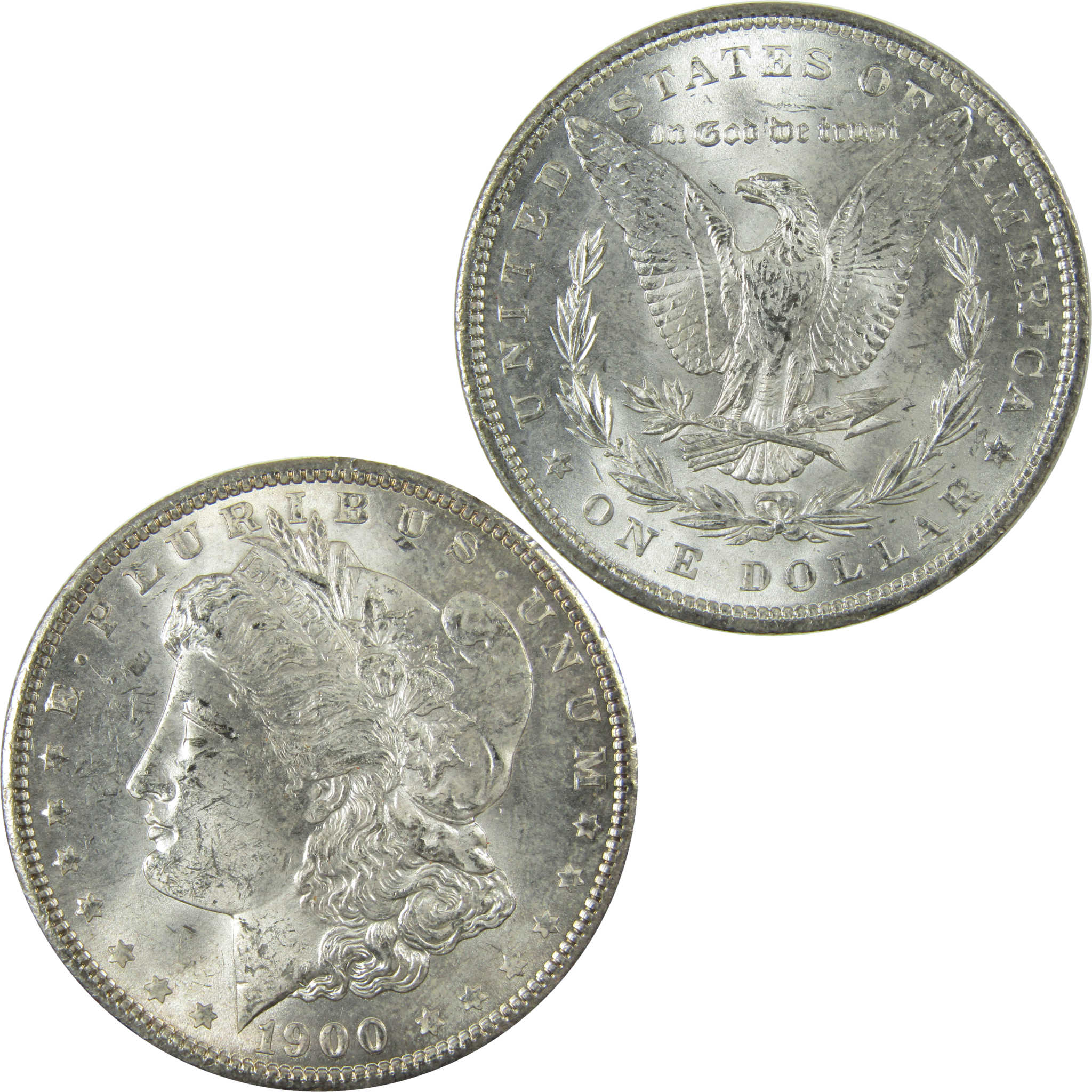 1900 Morgan Silver Dollar Uncirculated Mint State $1 Coin SKU:I27742