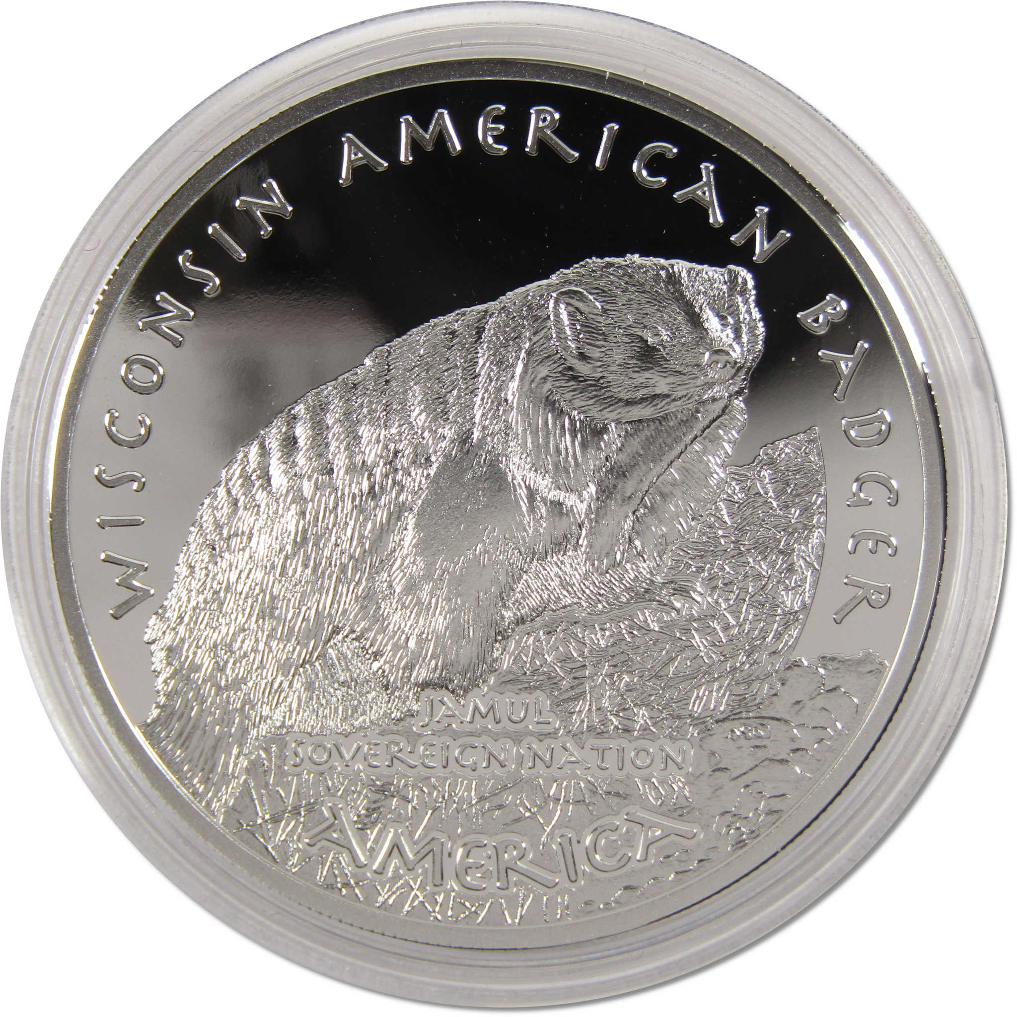 2021 Native American Jamul Potawatomi Wisconsin Badger 1 oz Silver