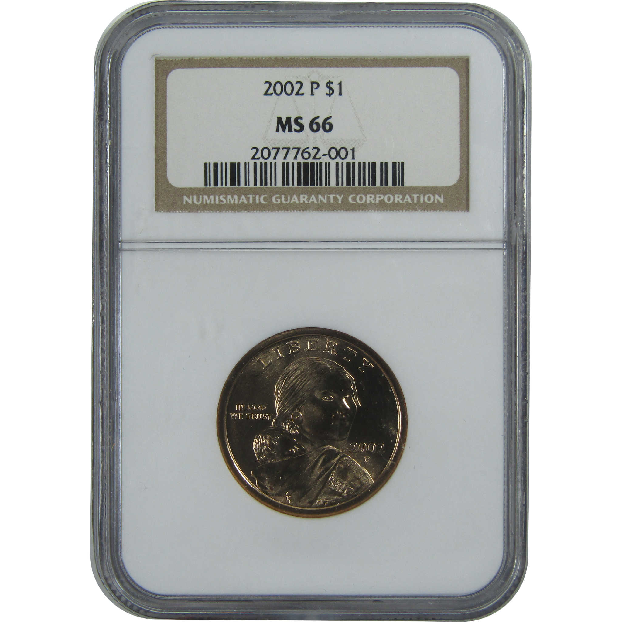 2002 P Sacagawea Native American Dollar MS 66 NGC $1 Coin SKU:CPC9238