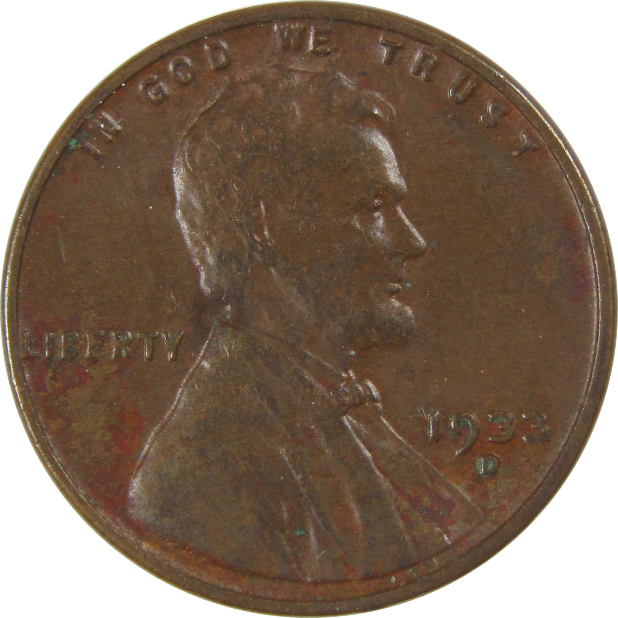 1933 D Lincoln Wheat Cent XF EF Extremely Fine Penny SKU:I23746