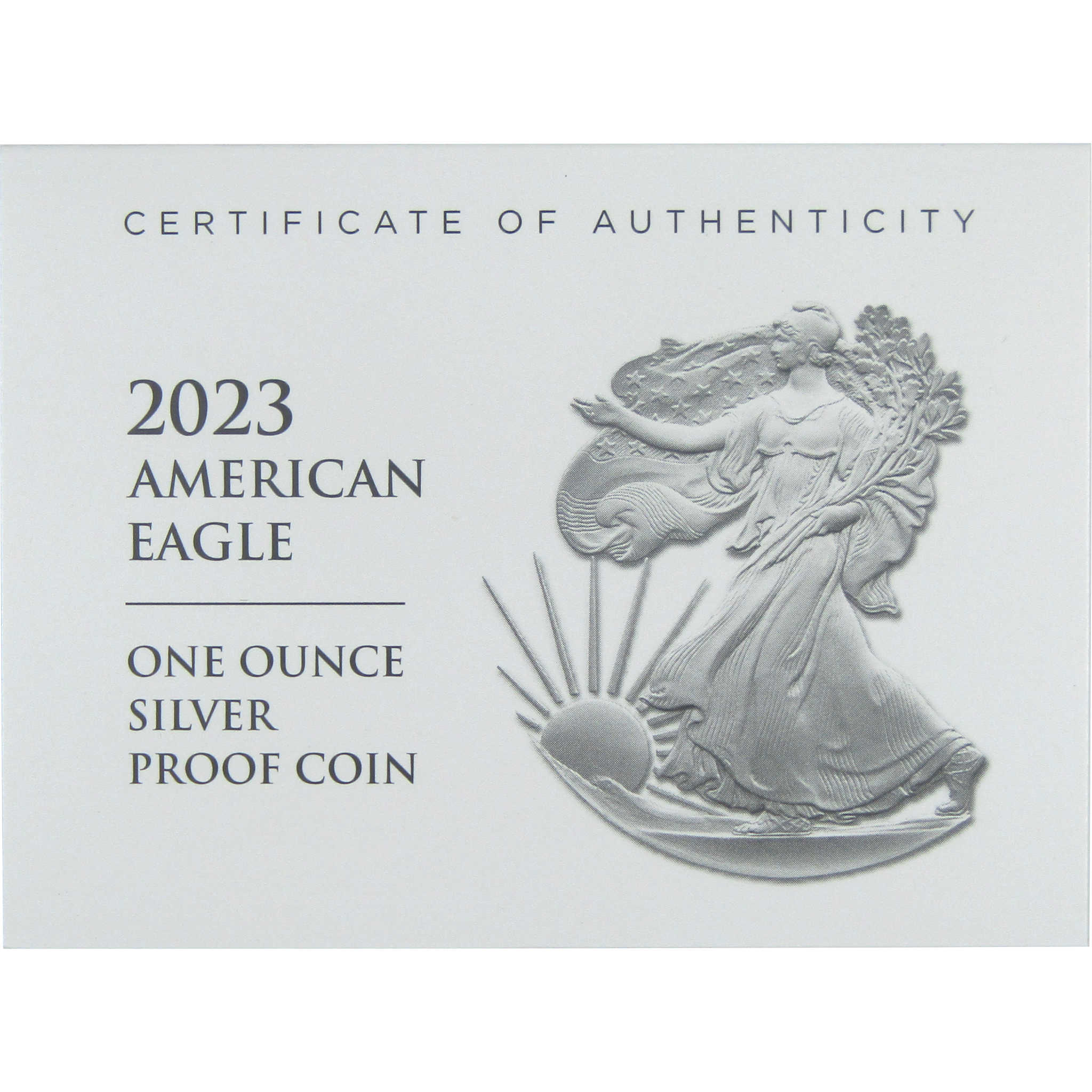 2023 S American Eagle Dollar Proof 1 oz .999 Silver Bullion $1 OGP COA