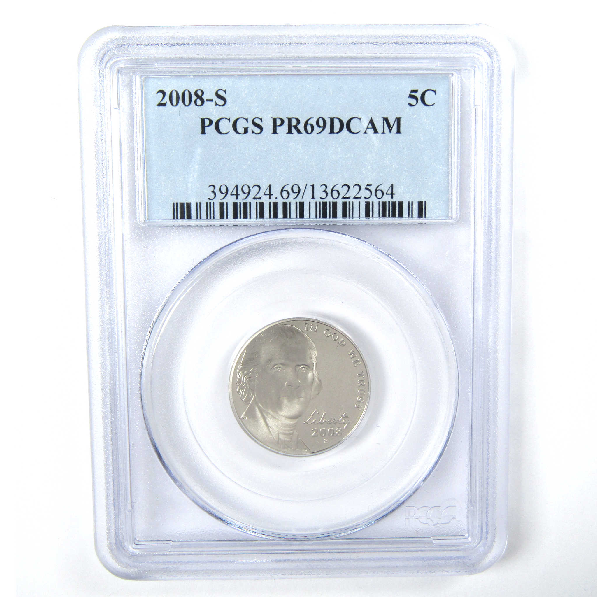 2008 S Jefferson Nickel PR 69 DCAM PCGS 5c Proof Coin SKU:CPC5095