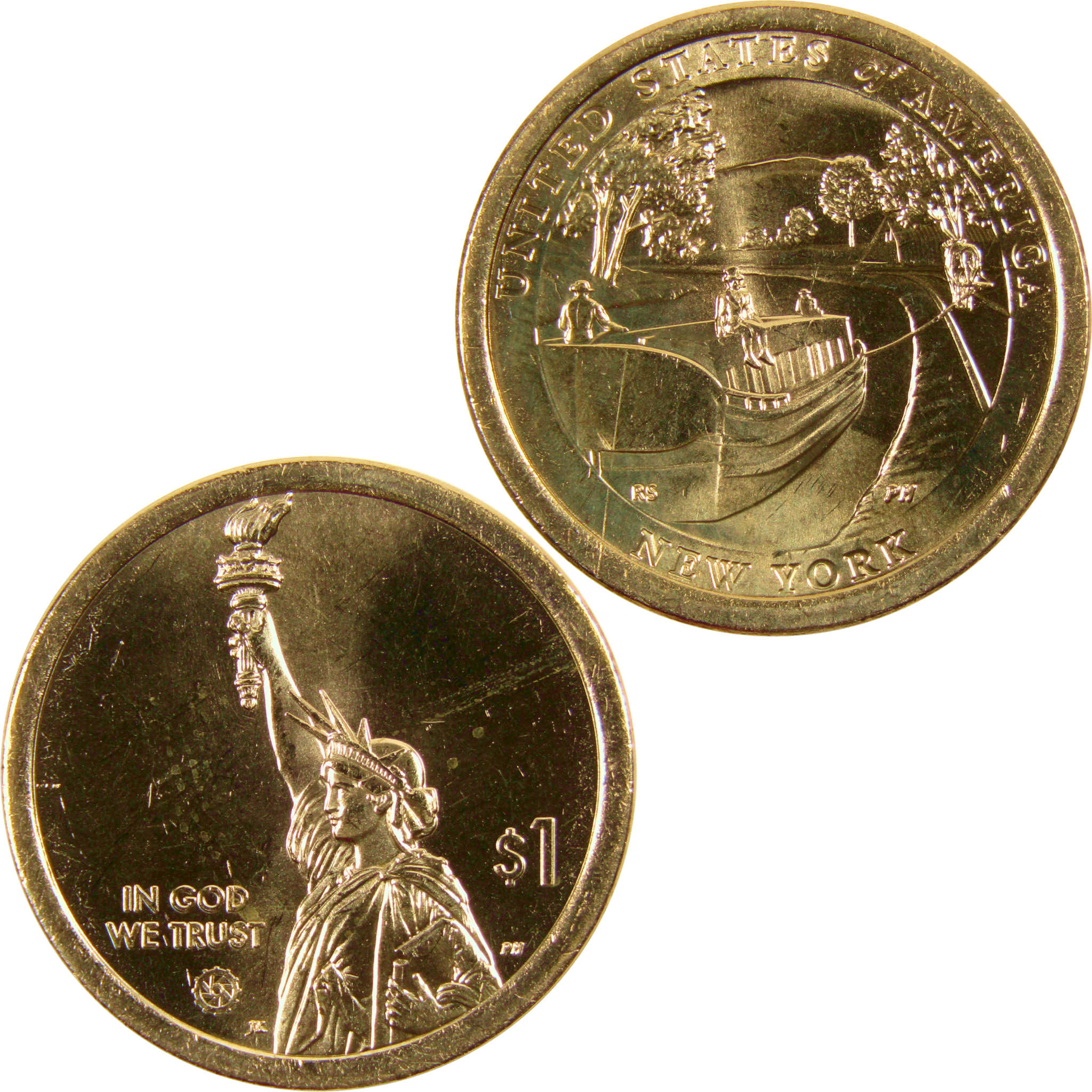 2021 D Erie Canal American Innovation Dollar BU Uncirculated $1 Coin