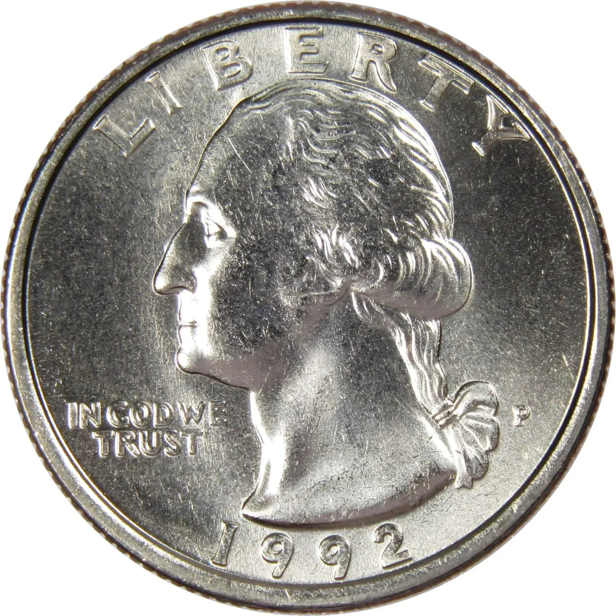1992 P Washington Quarter Clad Uncirculated Mint State 25c Coin