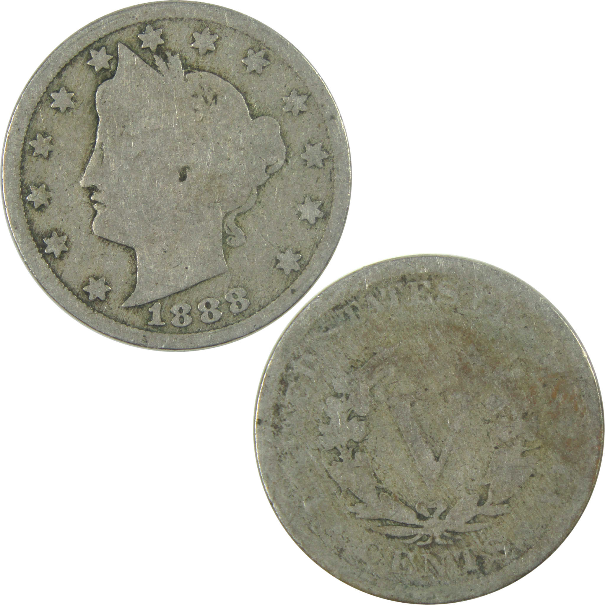 1888 Liberty Head V Nickel AG About Good 5c Coin SKU:I16491