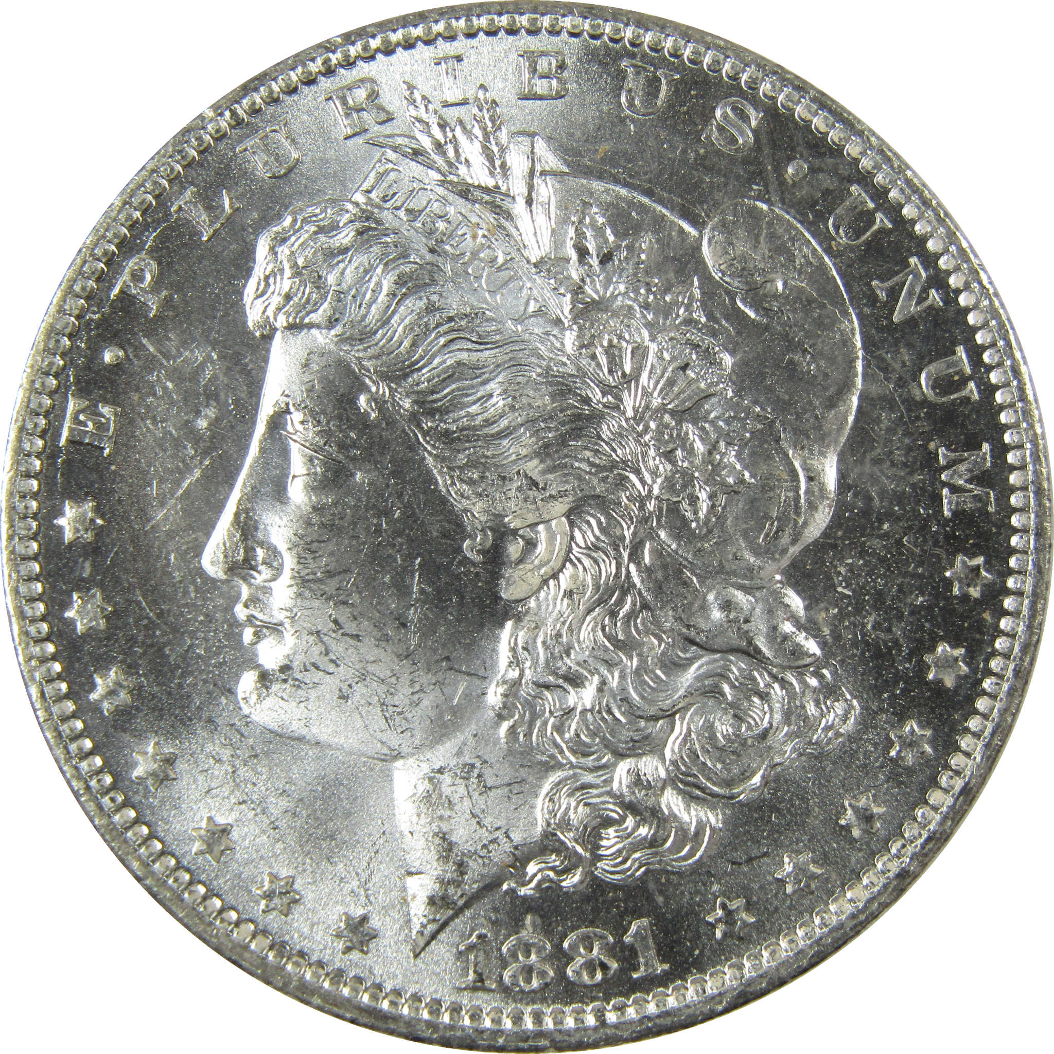 1881 O Morgan Silver Dollar Uncirculated Mint State $1 Coin SKU:I27721