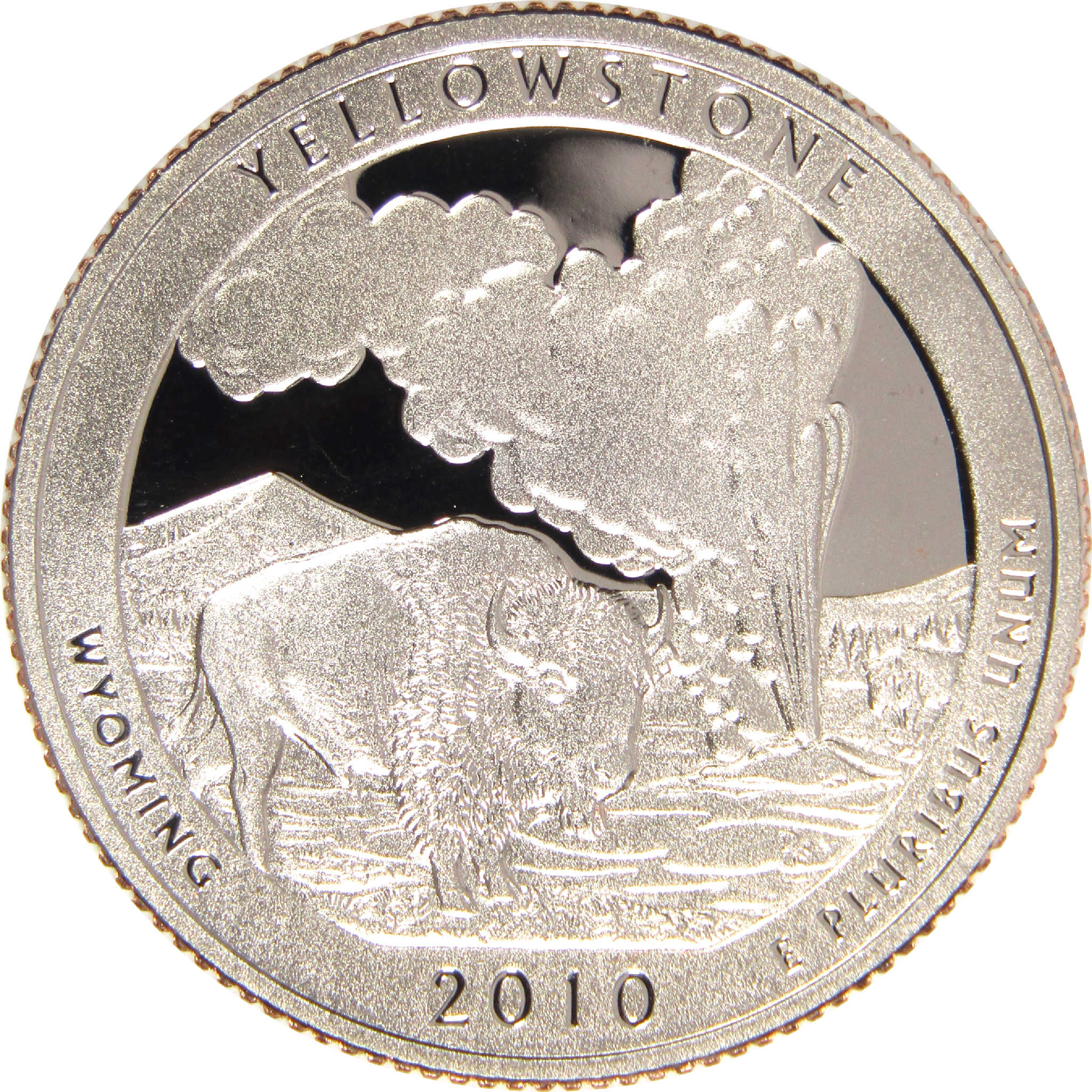 2010 S Yellowstone National Park Quarter Clad 25c Proof Coin