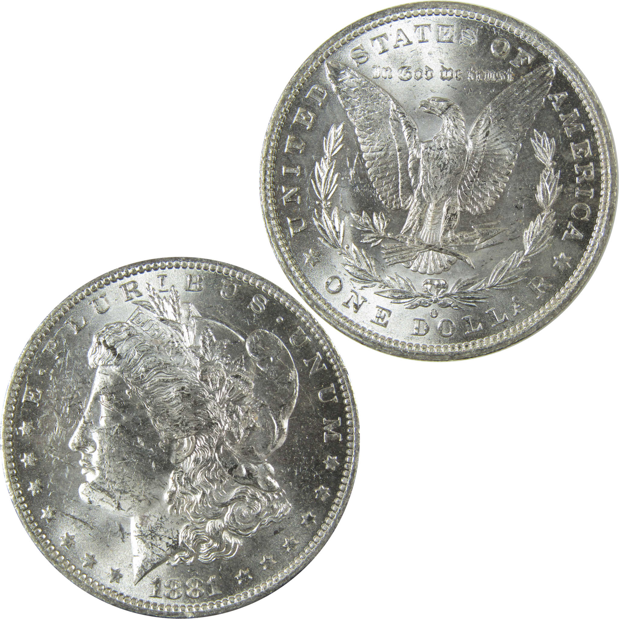 1881 O Morgan Silver Dollar Uncirculated Mint State $1 Coin SKU:I27764
