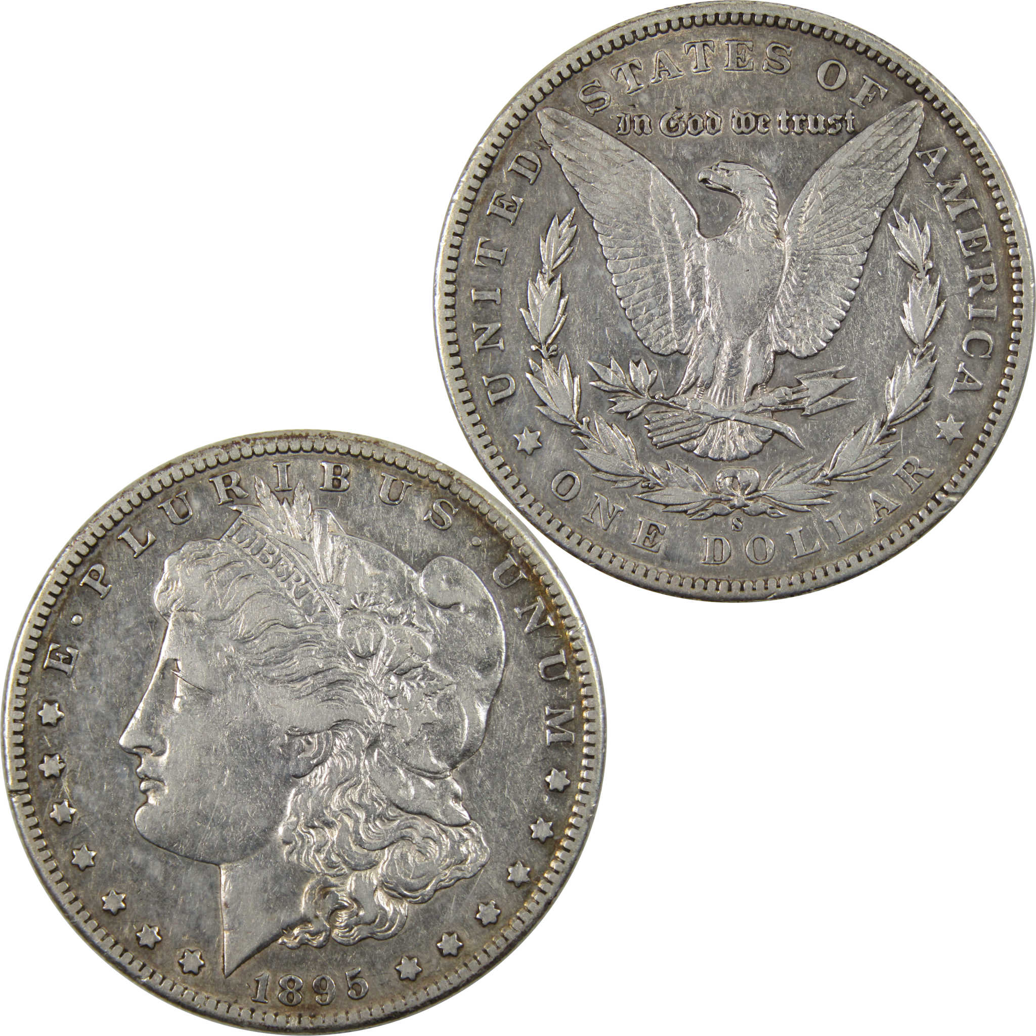 1895 S Morgan Dollar VF/XF Details Silver $1 Coin SKU:I10195 - Morgan coin - Morgan silver dollar - Morgan silver dollar for sale - Profile Coins &amp; Collectibles