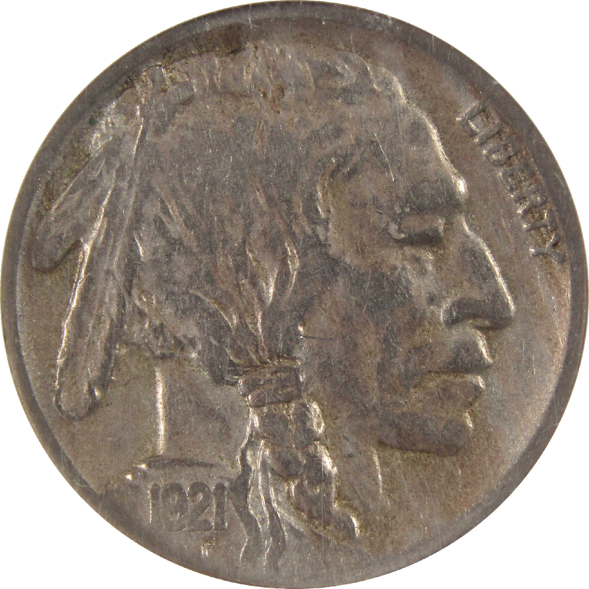 1921 S Indian Head Buffalo Nickel F 15 NGC 5c Coin SKU:I11545