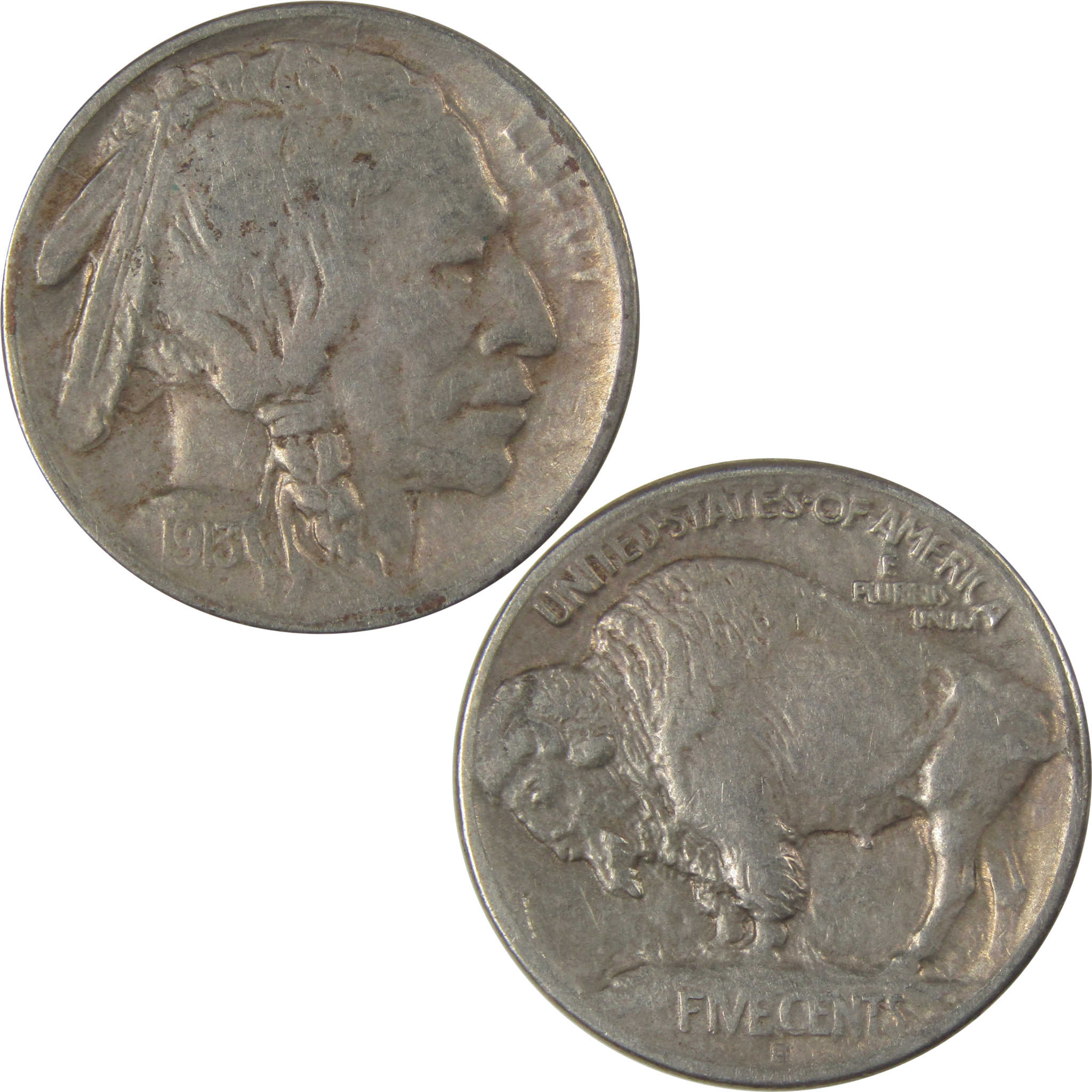 1913 S Type 1 Buffalo Nickel XF EF Extremely Fine Details SKU:I22866