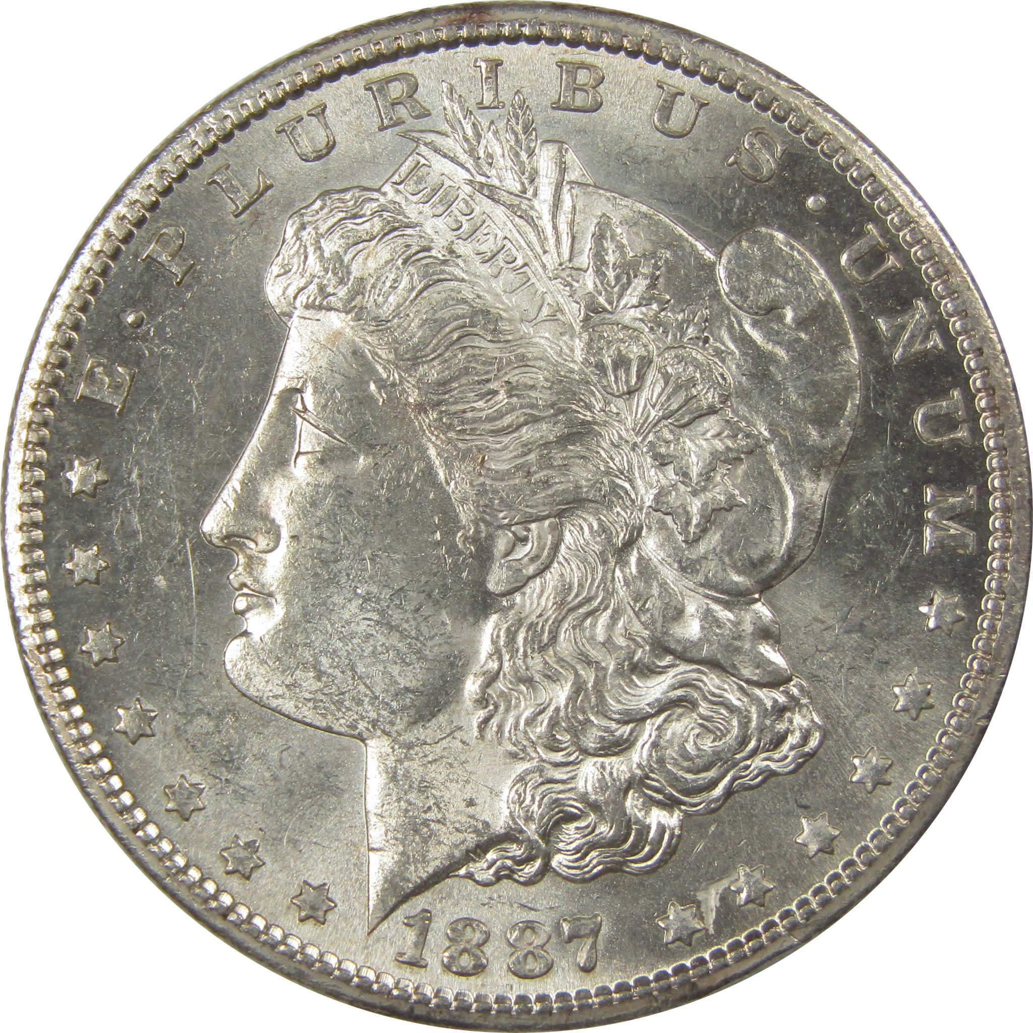 1887 S Morgan Dollar Uncirculated Silver $1 Coin SKU:I21525 - Morgan coin - Morgan silver dollar - Morgan silver dollar for sale - Profile Coins &amp; Collectibles