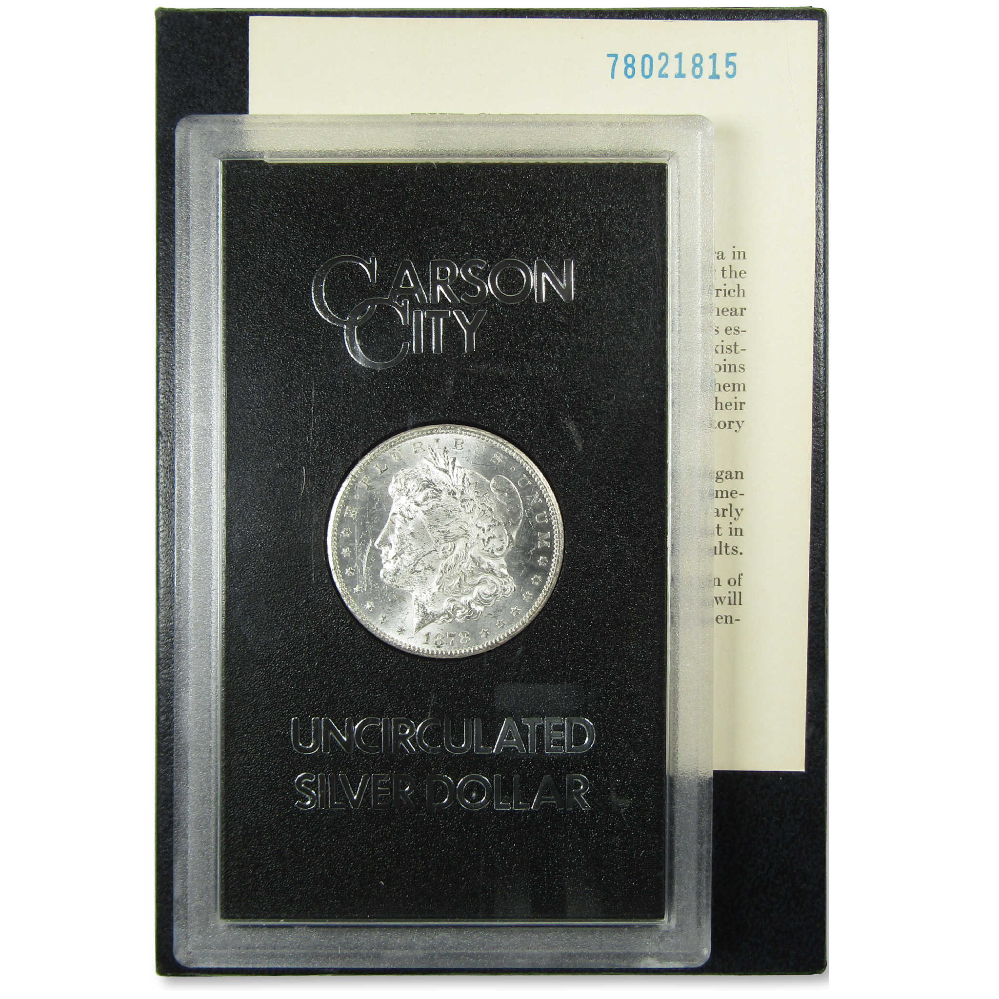 1878 CC GSA Morgan Silver Dollar Uncirculated $1 Coin OGP SKU:I24540 - Morgan coin - Morgan silver dollar - Morgan silver dollar for sale - Profile Coins &amp; Collectibles