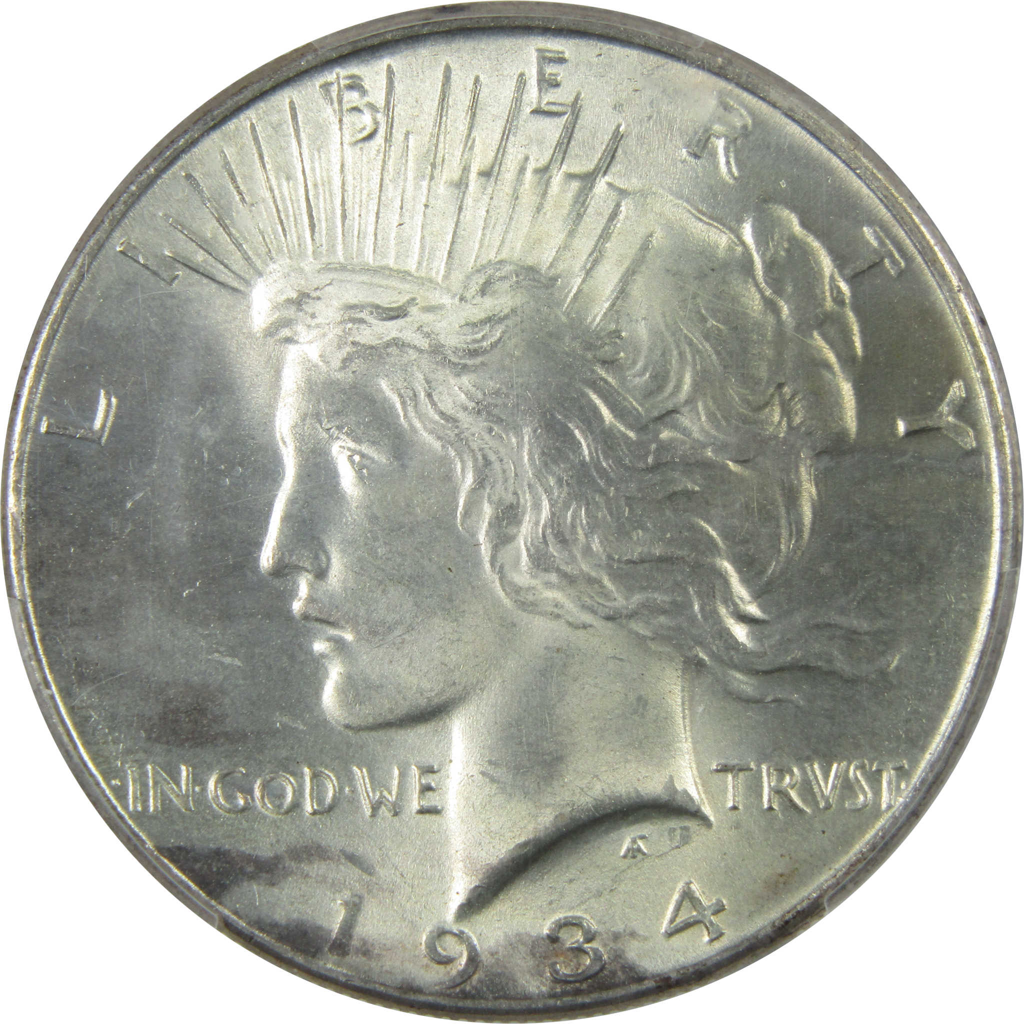 1934 Peace Dollar MS 65 PCGS Silver $1 Uncirculated Coin SKU:I15076