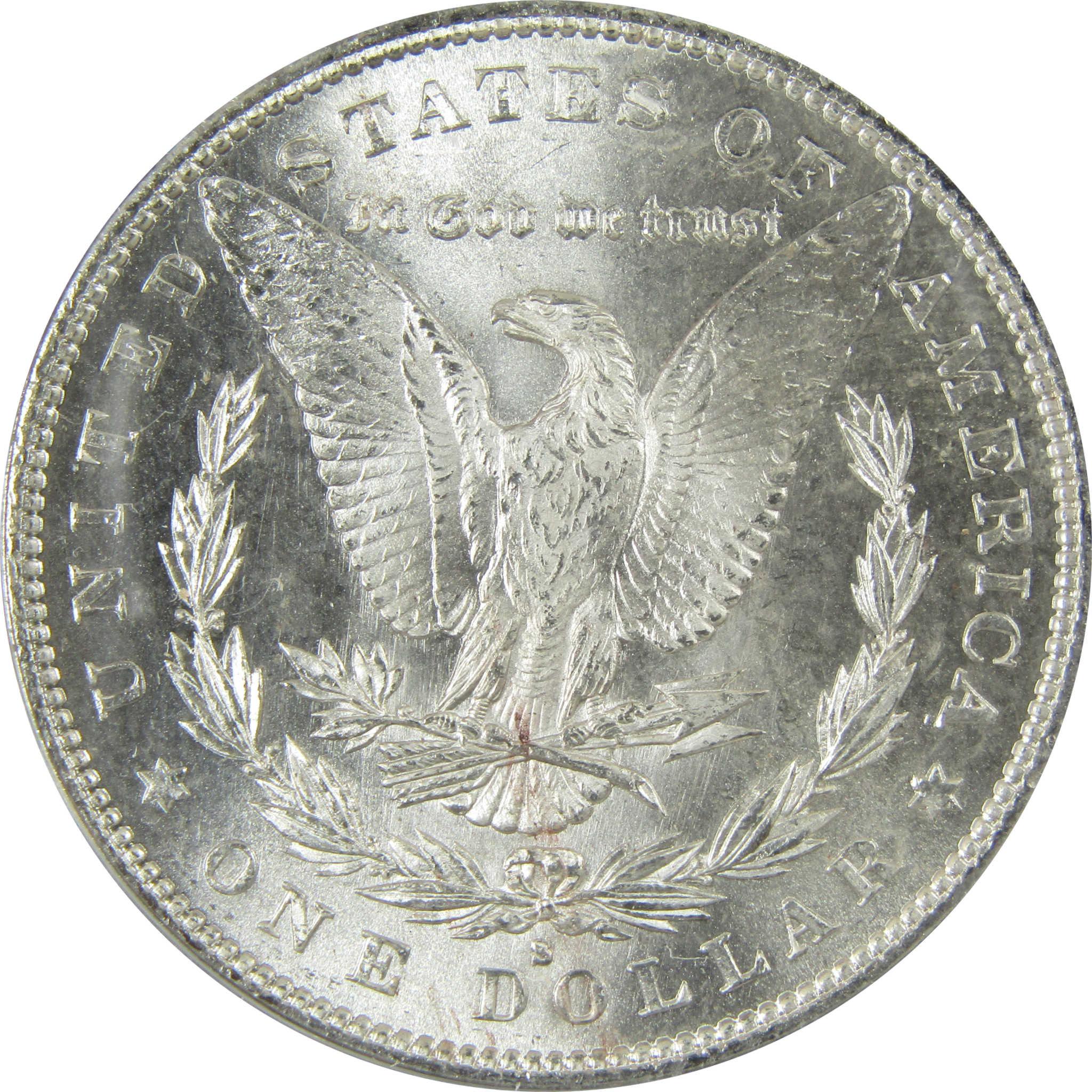 1879 S Rev 79 Morgan Silver Dollar MS 62 ANACS Uncirculated SKU:CP606 - Morgan coin - Morgan silver dollar - Morgan silver dollar for sale - Profile Coins &amp; Collectibles