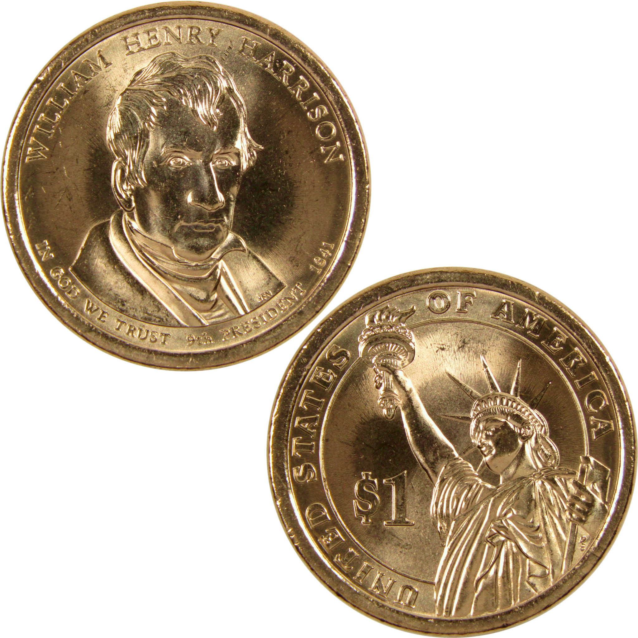 2009 P William Henry Harrison Presidential Dollar BU Uncirculated Coin