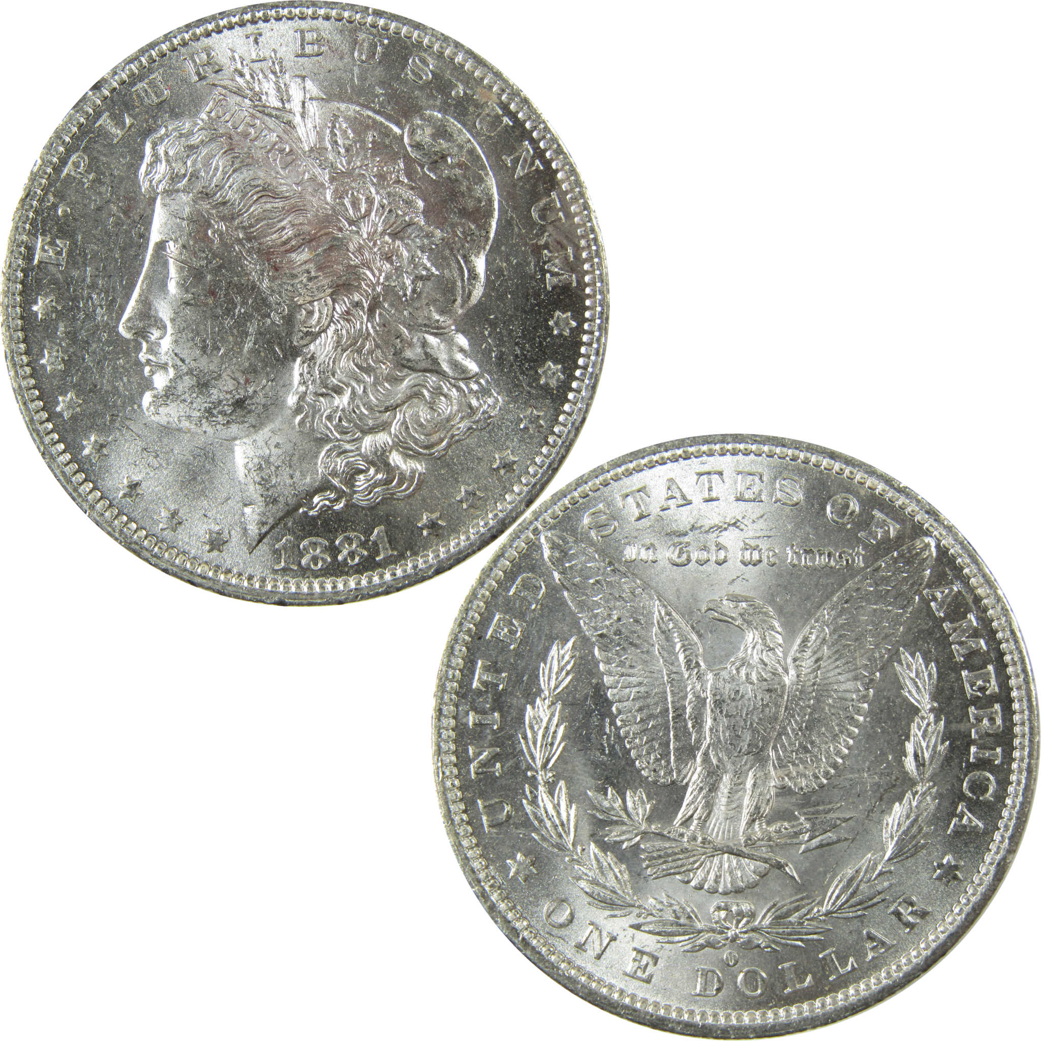 1881 O Morgan Silver Dollar Uncirculated Mint State $1 Coin SKU:I27679