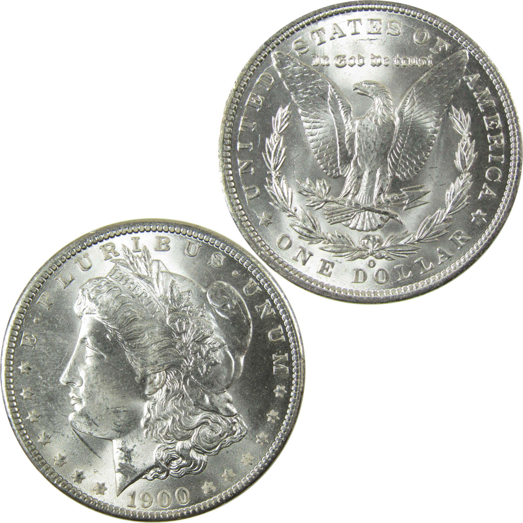 1900 O Morgan Silver Dollar Uncirculated Mint State $1 Coin SKU:I28374
