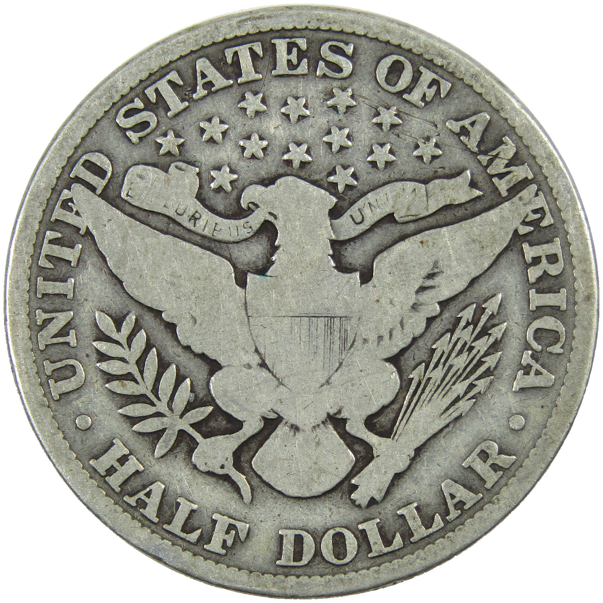 1907 Barber Half Dollar G Good Silver 50c Coin SKU:I12765