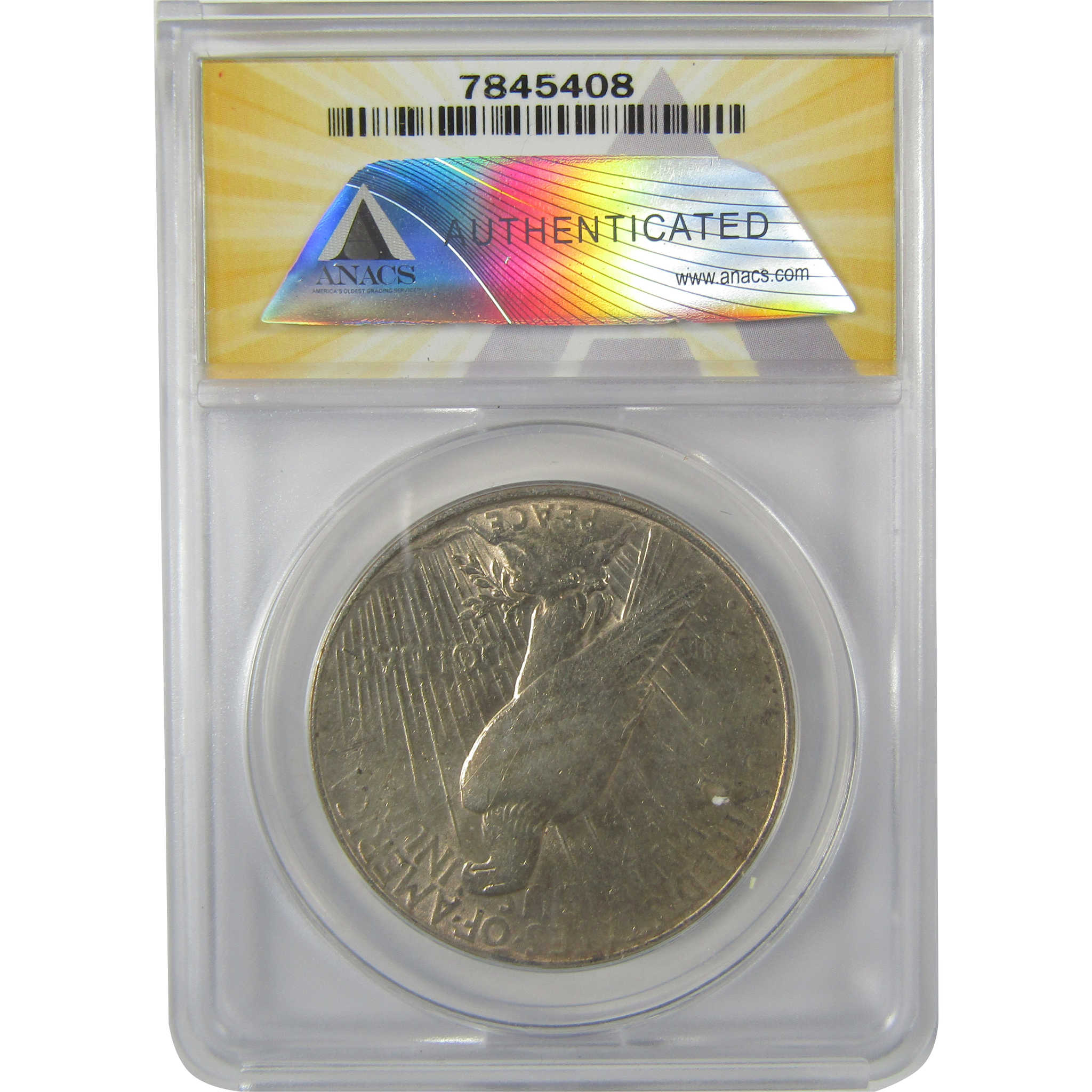 1934 D VAM-3 DDO Large D Peace Dollar AU 50 Details ANACS SKU:I21581