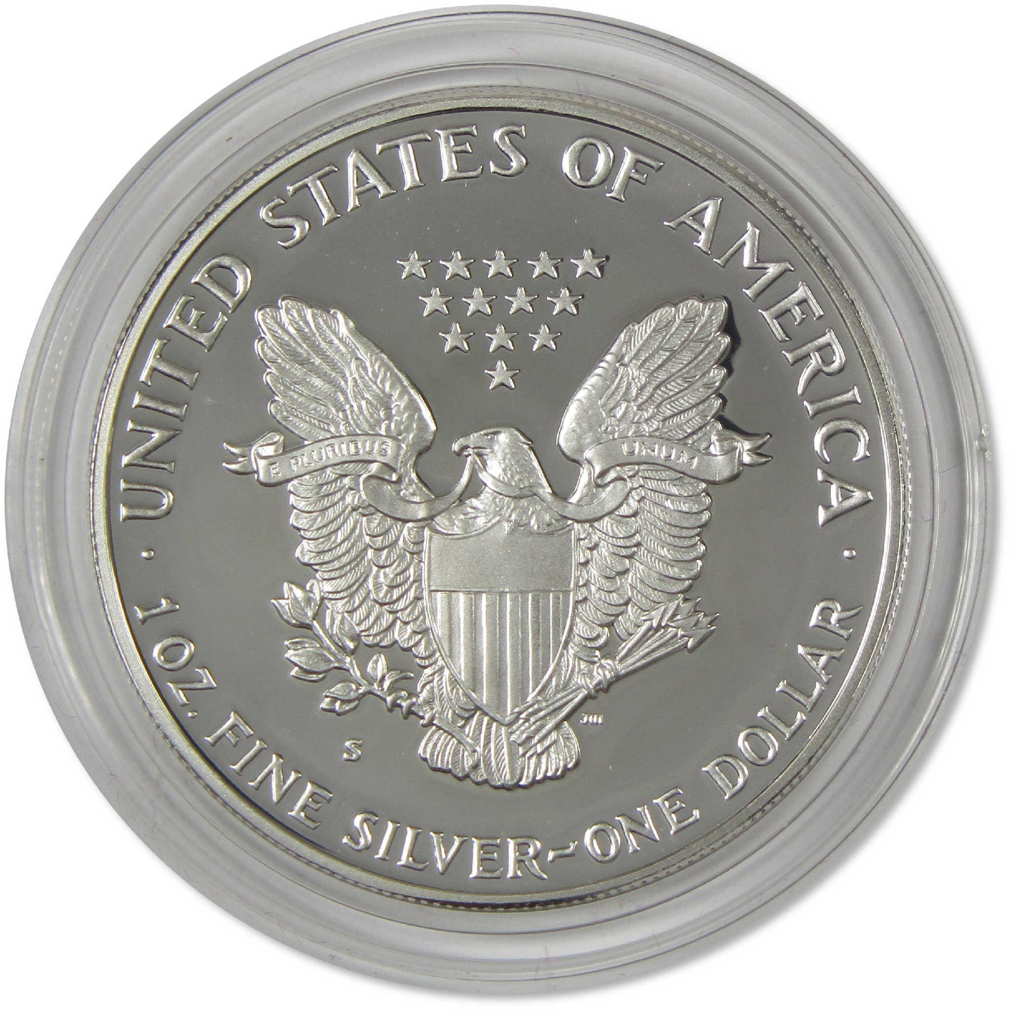 1987 S American Silver Eagle Bullion Proof $1 Coin Collectible OGP COA