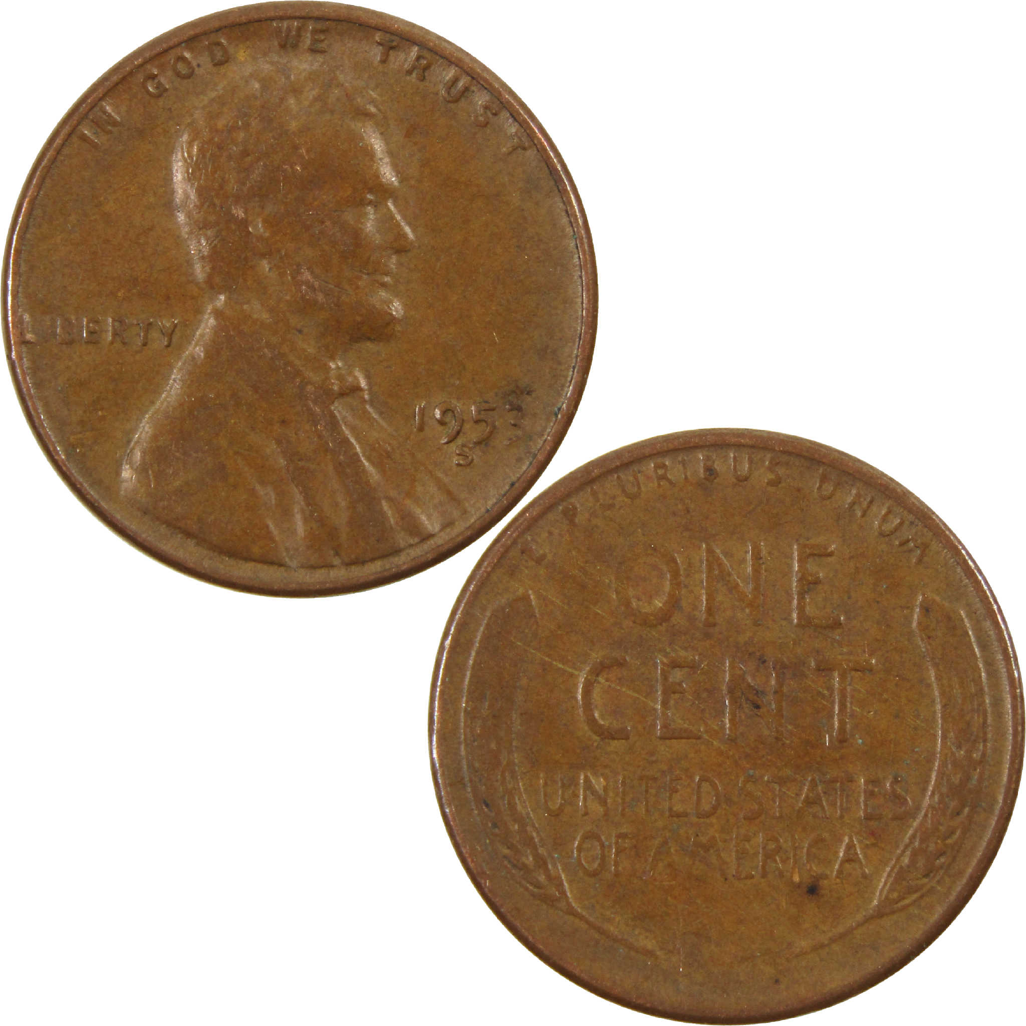 1953 S Lincoln Wheat Cent AG About Good Penny 1c Coin