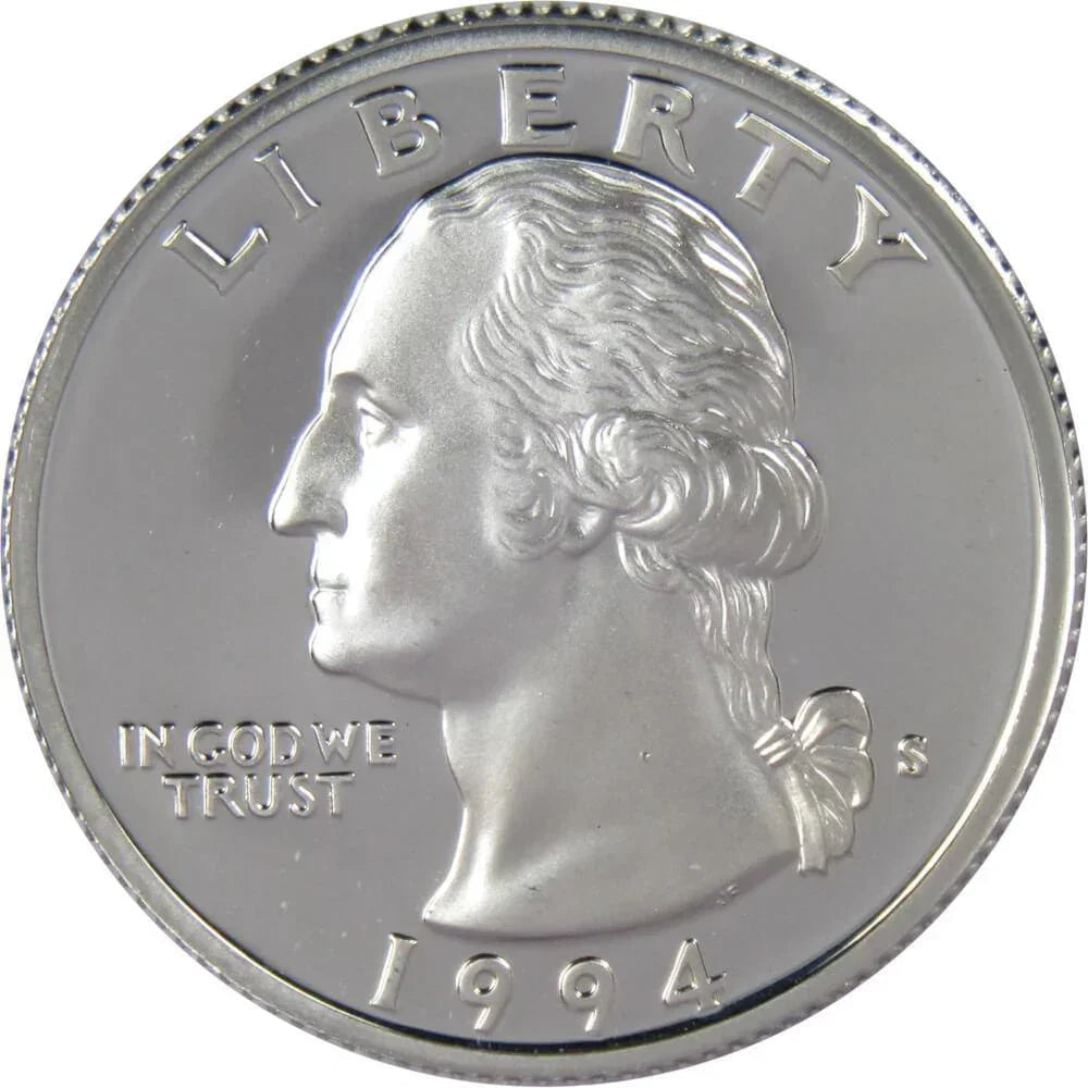 1994 S Washington Silver Quarter Proof 25c Coin Collectible