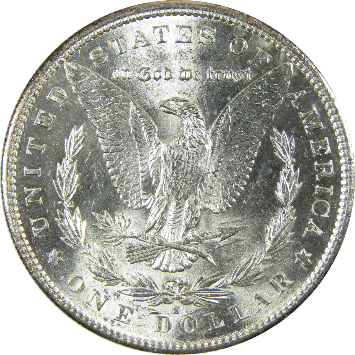 1890 S Morgan Silver Dollar Uncirculated Mint State $1 Coin SKU:CP1686