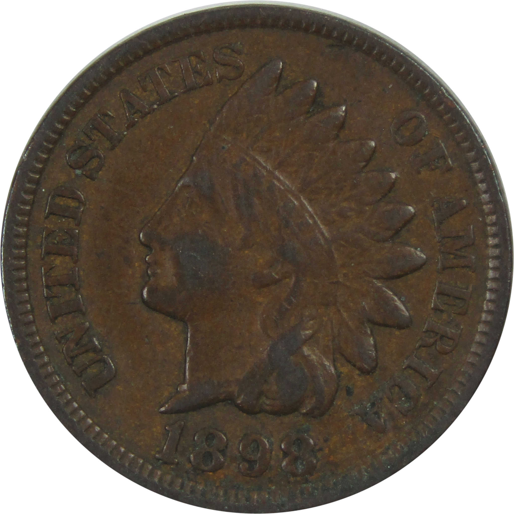 1898 Indian Head Cent XF EF Extremely Fine Penny 1c Coin SKU:I15513