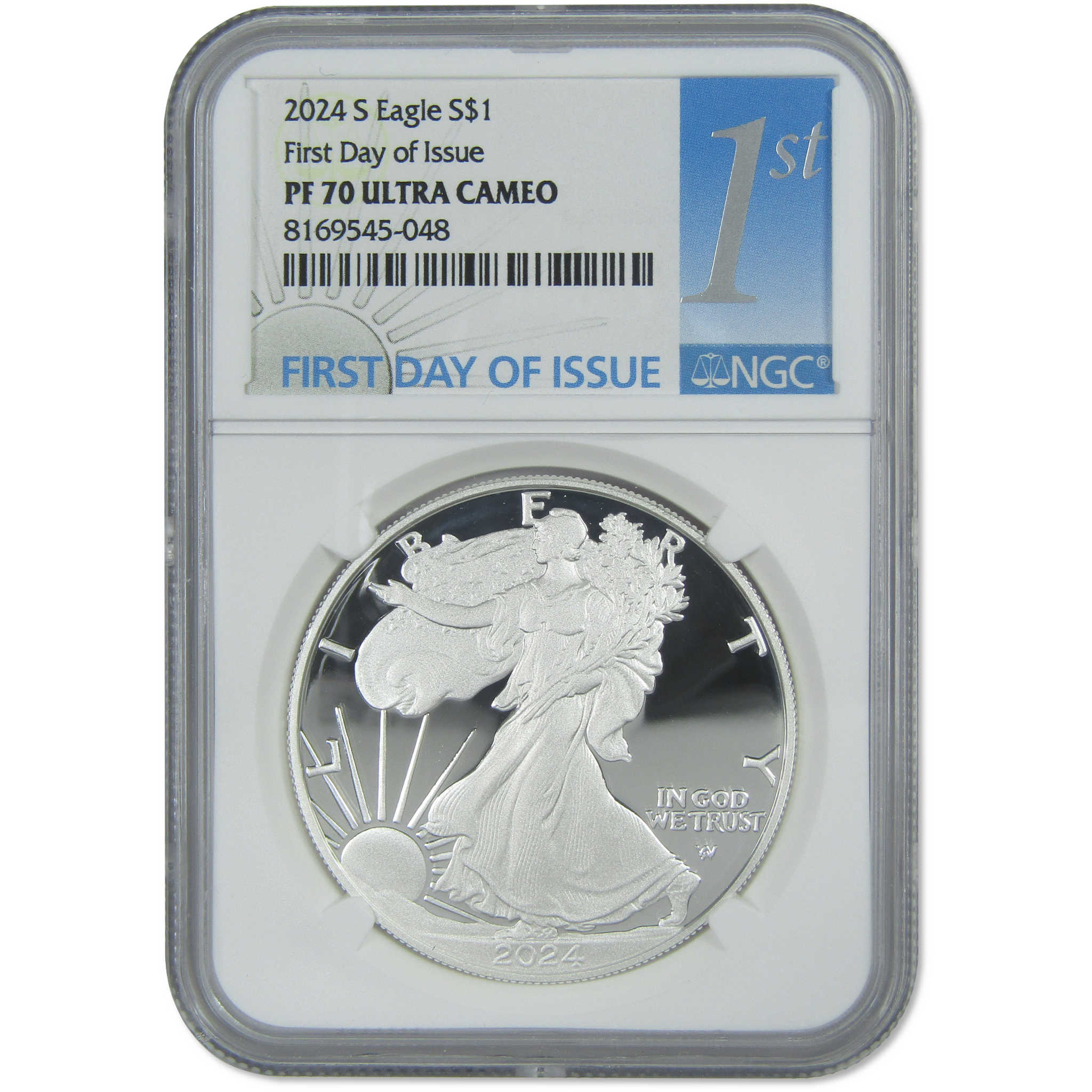 2024 S American Eagle PF 70 UCAM NGC 1 oz .999 Silver Bullion $1 Proof