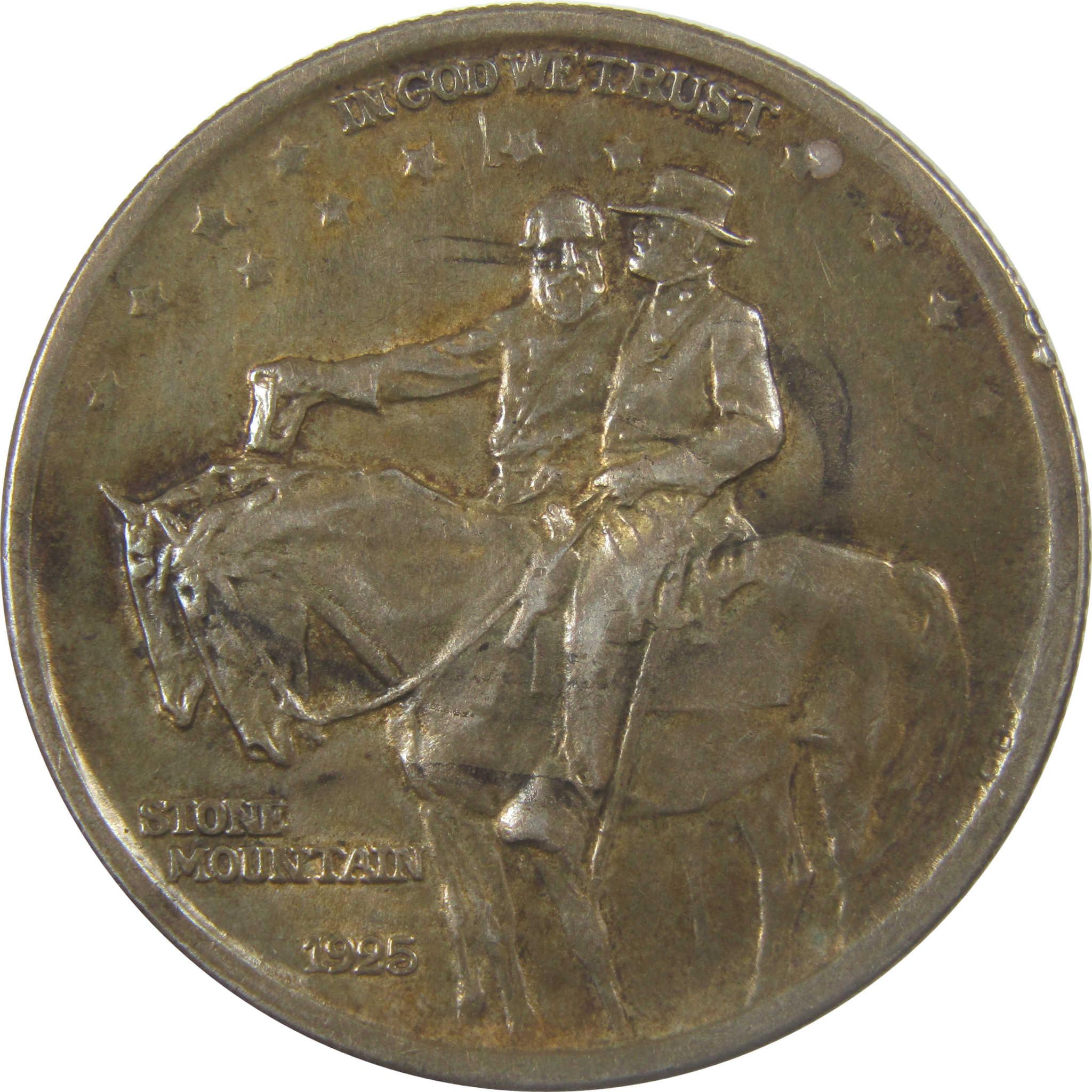 1925 Stone Mountain Commemorative Silver 50c AU About Unc SKU:I24671