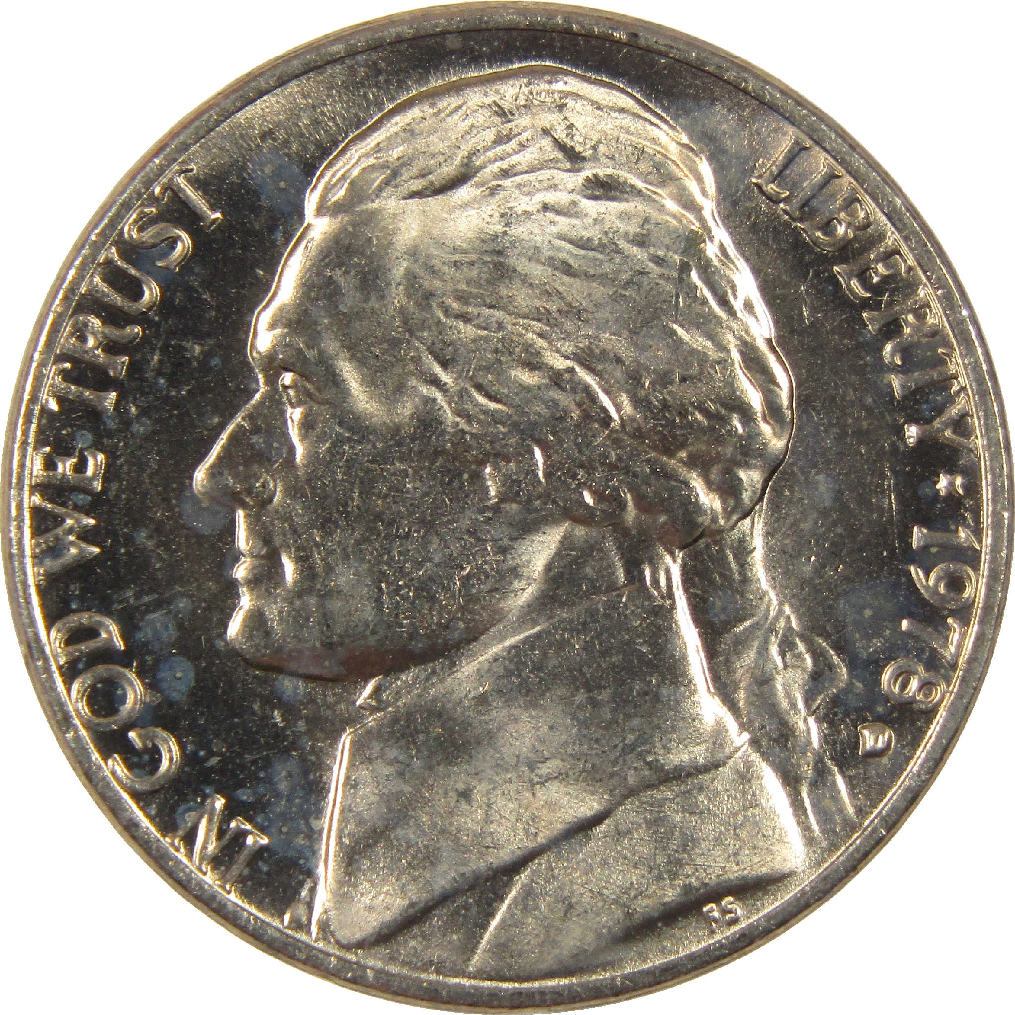 1978 D Jefferson Nickel BU Uncirculated 5c Coin
