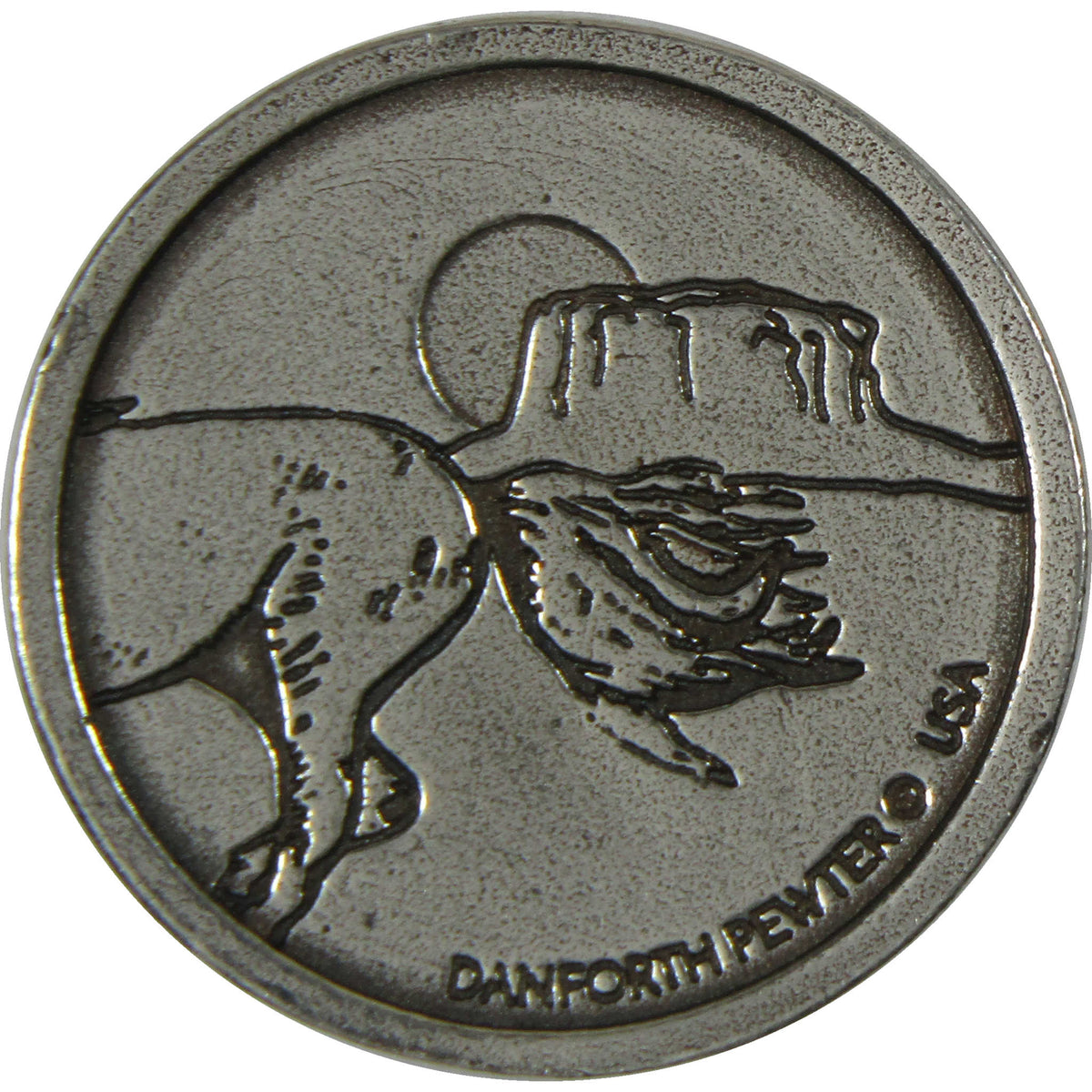 Horse Heads & Tails Pewter Pocket Coin