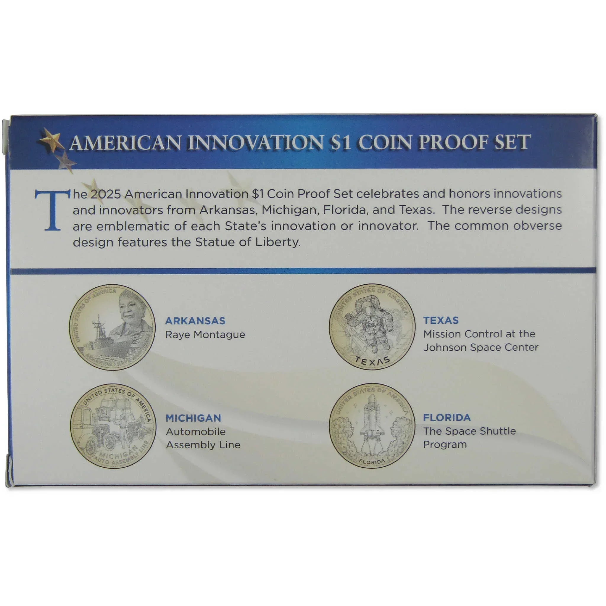 2025 American Innovation Dollar Proof Set U.S. Mint Packaging OGP COA