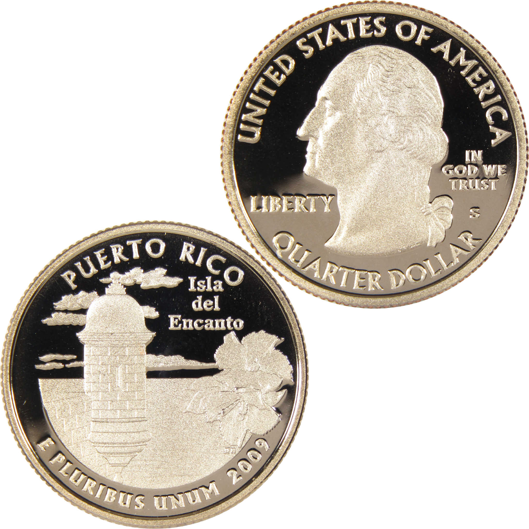 2009 S Puerto Rico DC & US Territories Quarter Clad 25c Proof Coin