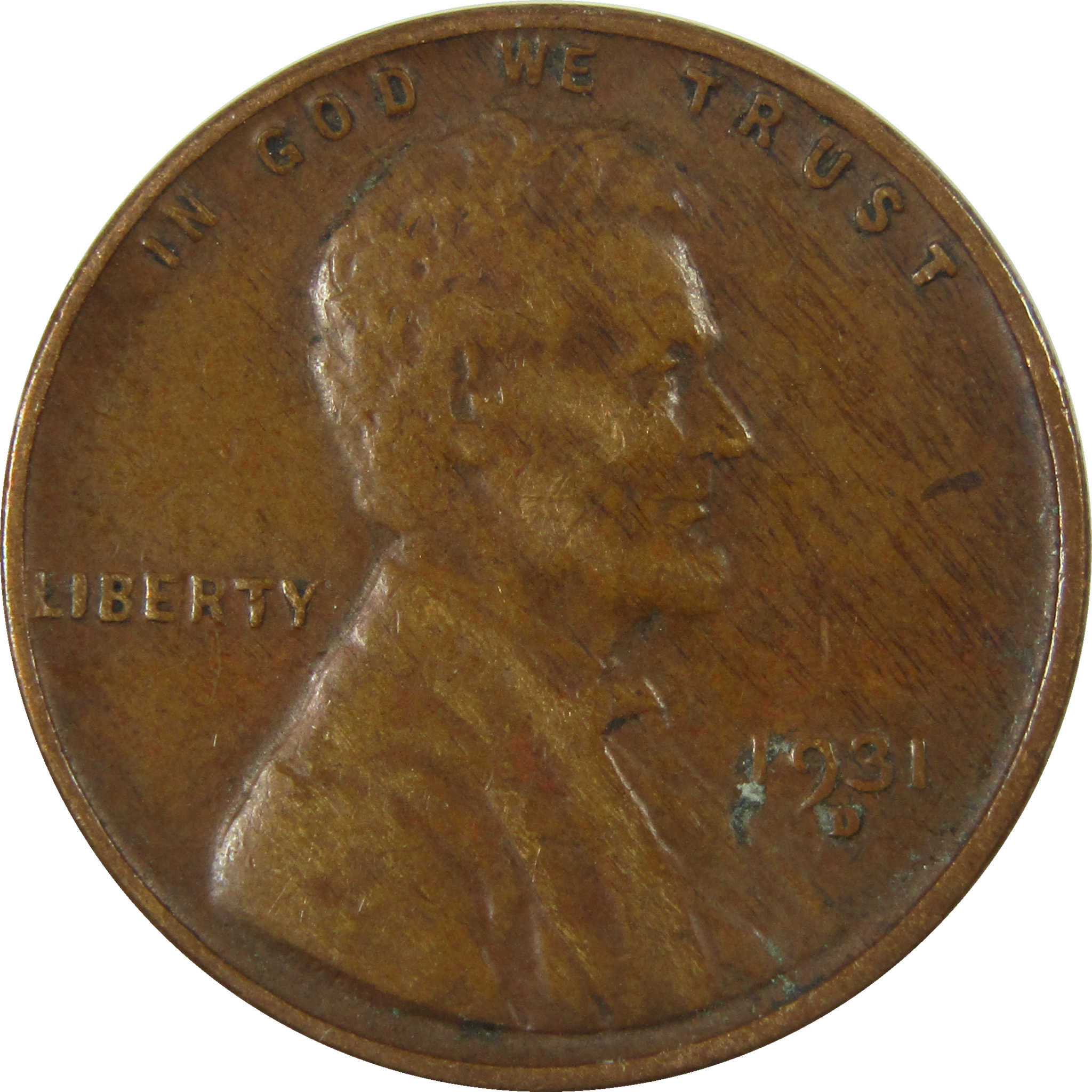 1931 D Lincoln Wheat Cent VF Very Fine Penny 1c Coin SKU:I27311