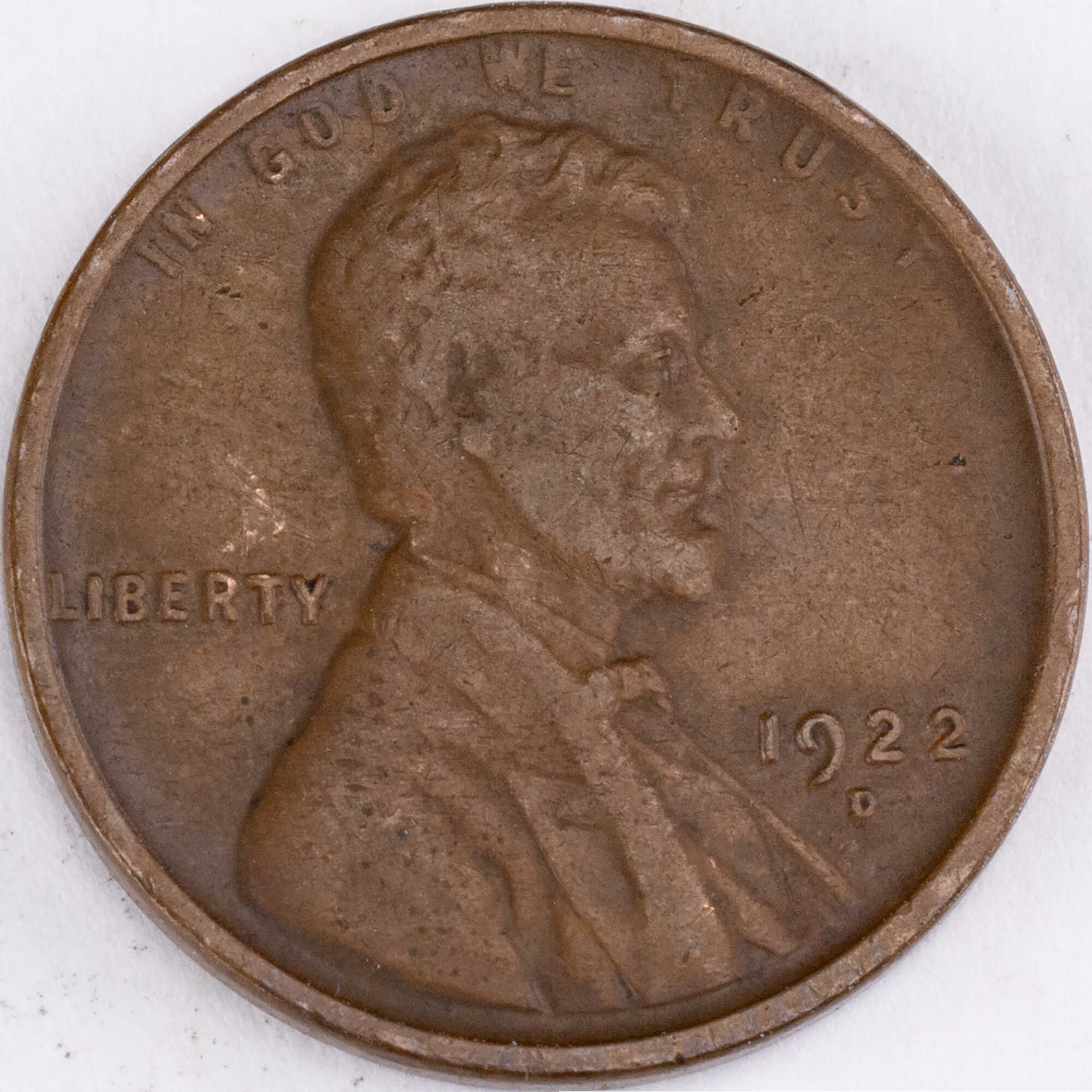 1922 D Lincoln Wheat Cent VG Very Good Penny 1c Coin SKU:CPC12661